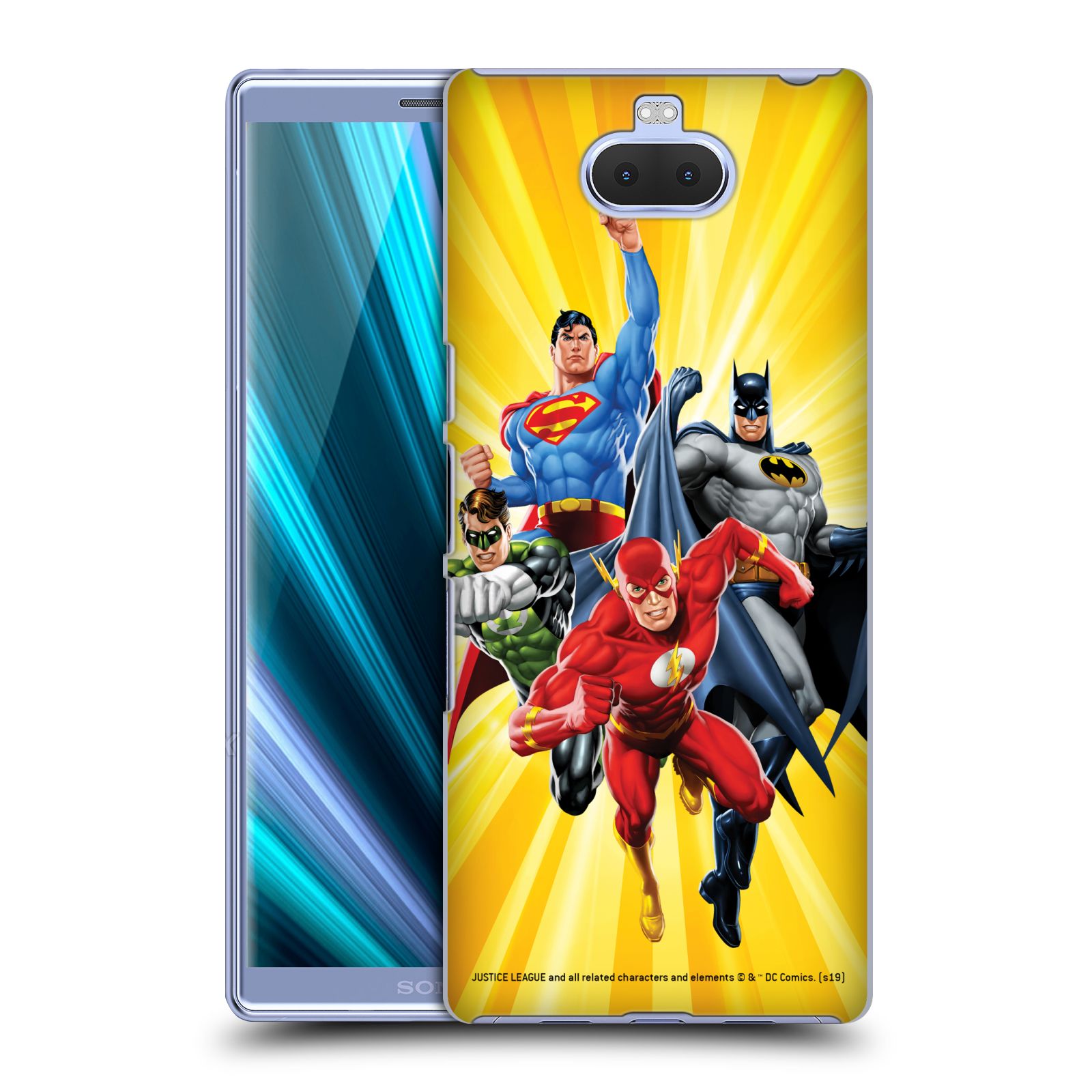Pouzdro na mobil Sony Xperia 10 - HEAD CASE - DC komix Liga Spravedlivých hrdinové Flash
