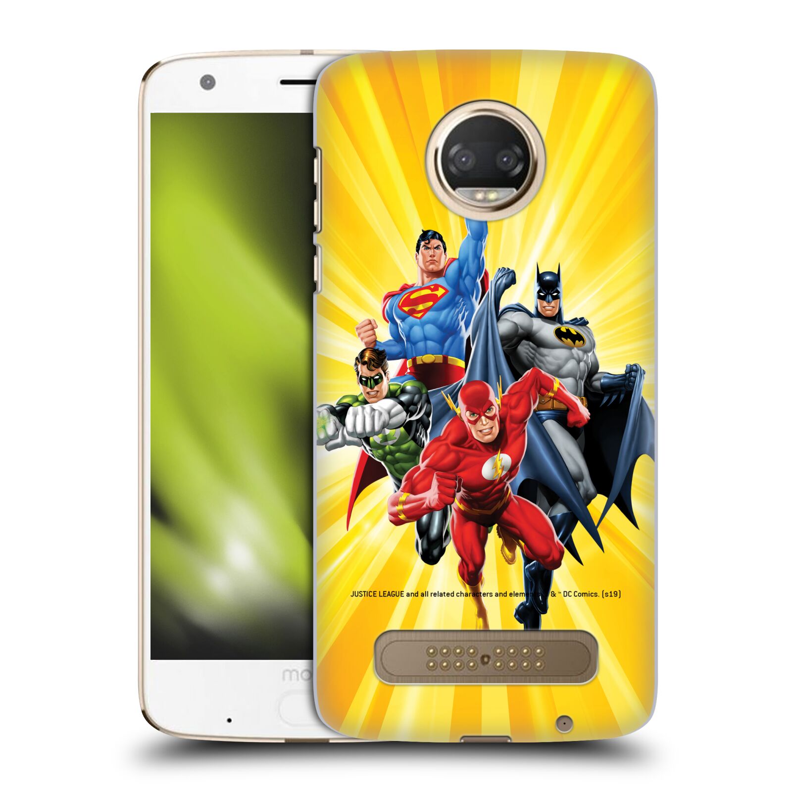 Pouzdro na mobil Motorola Moto Z2 PLAY - HEAD CASE - DC komix Liga Spravedlivých hrdinové Flash