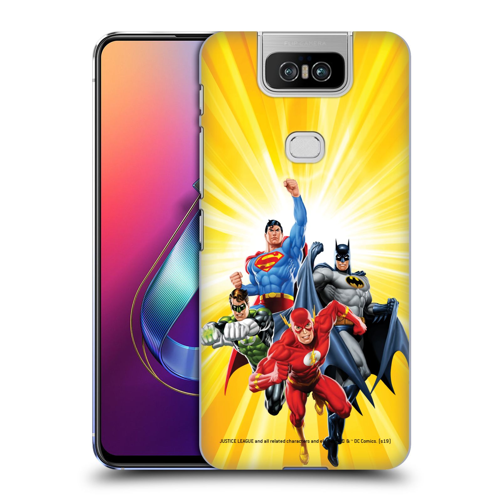 Pouzdro na mobil ASUS Zenfone 6 ZS630KL - HEAD CASE - DC komix Liga Spravedlivých hrdinové Flash