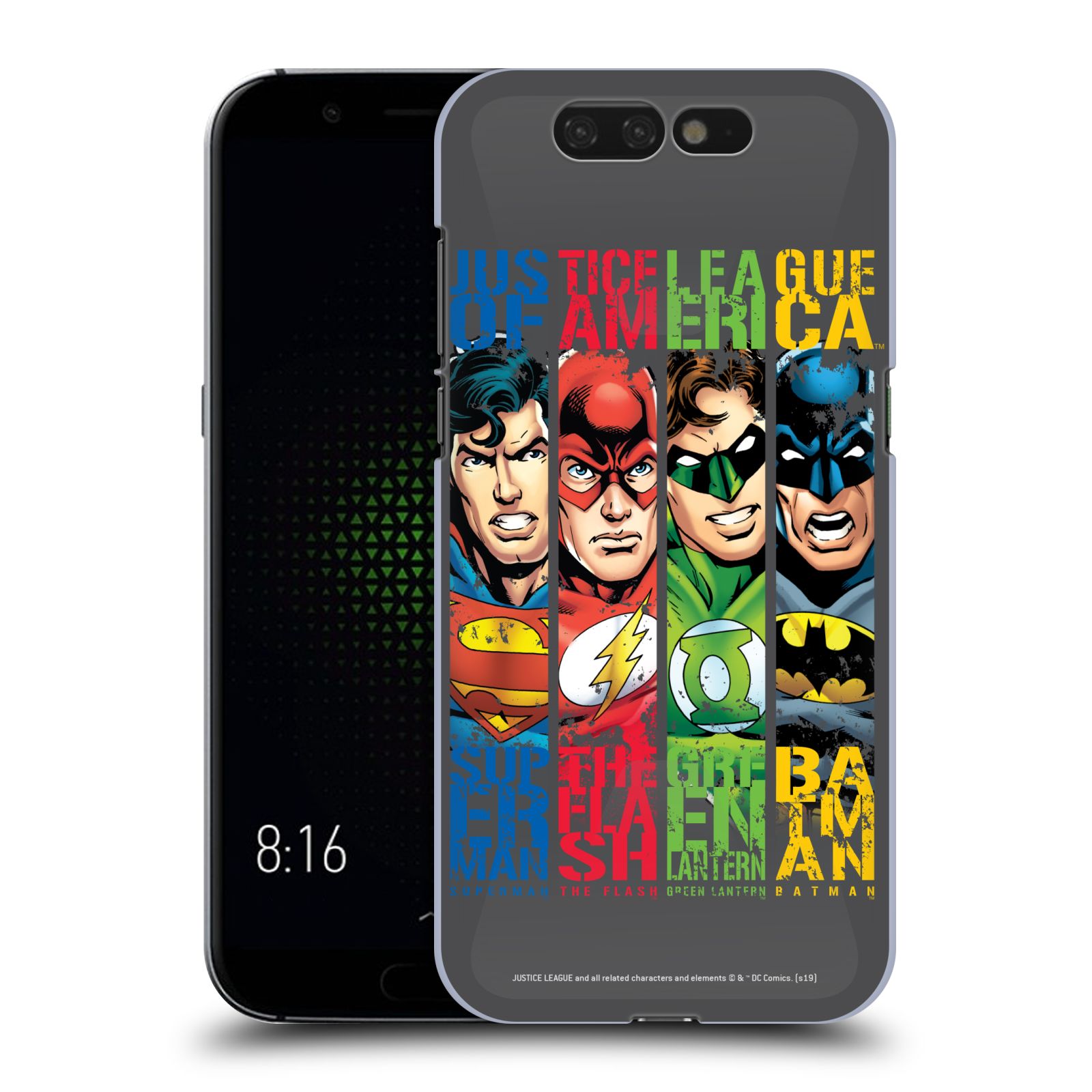 Pouzdro na mobil Xiaomi Black Shark - HEAD CASE - DC komix Liga Spravedlivých hrdinové