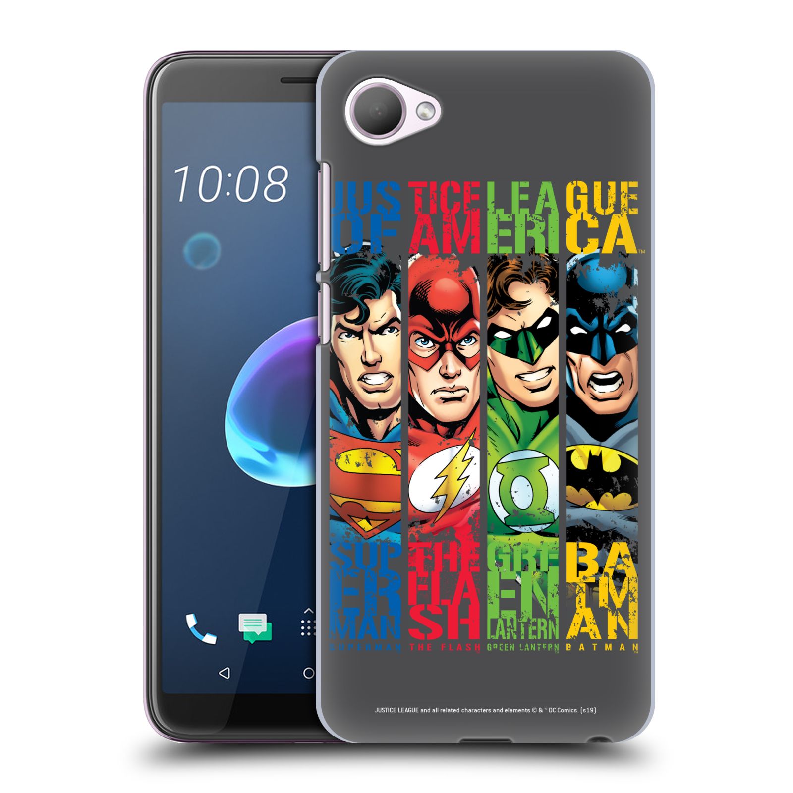 Pouzdro na mobil HTC Desire 12 / Desire 12 DUAL SIM - HEAD CASE - DC komix Liga Spravedlivých hrdinové
