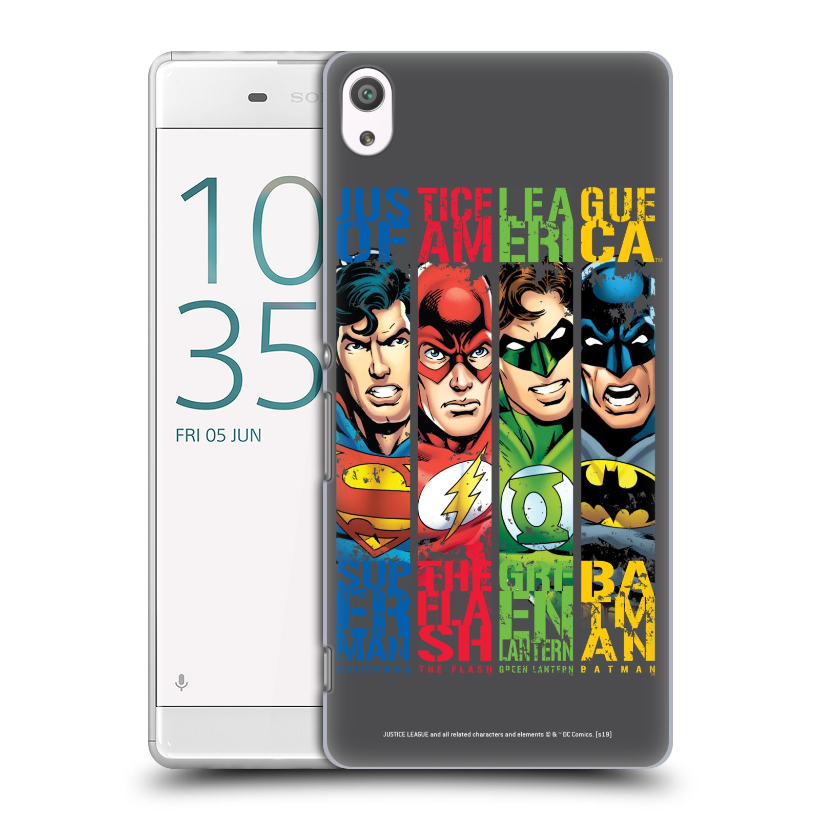 Pouzdro na mobil Sony Xperia XA ULTRA - HEAD CASE - DC komix Liga Spravedlivých hrdinové