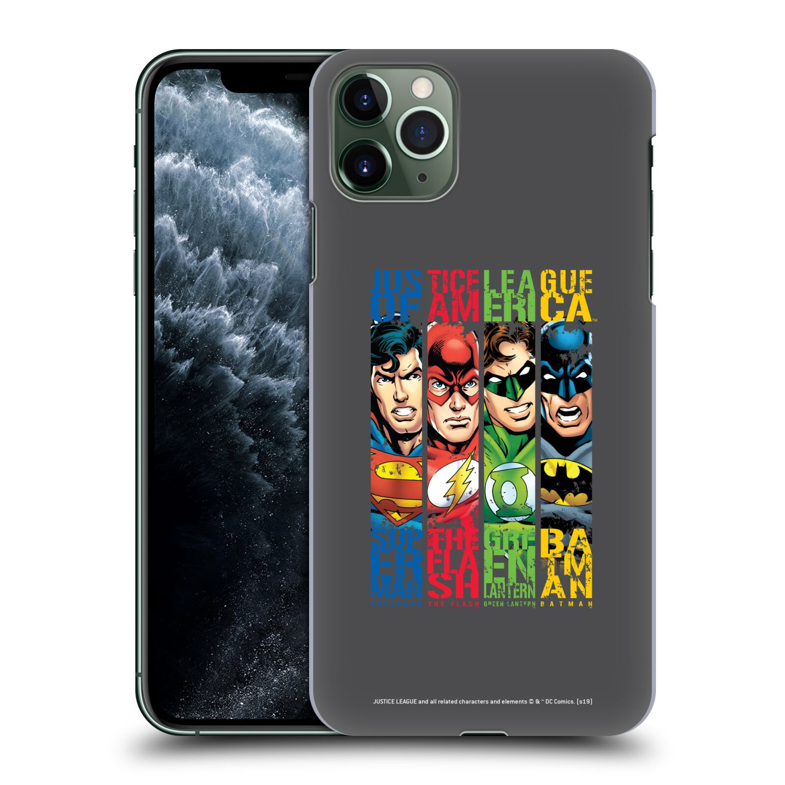 Pouzdro na mobil Apple Iphone 11 PRO MAX - HEAD CASE - DC komix Liga Spravedlivých hrdinové