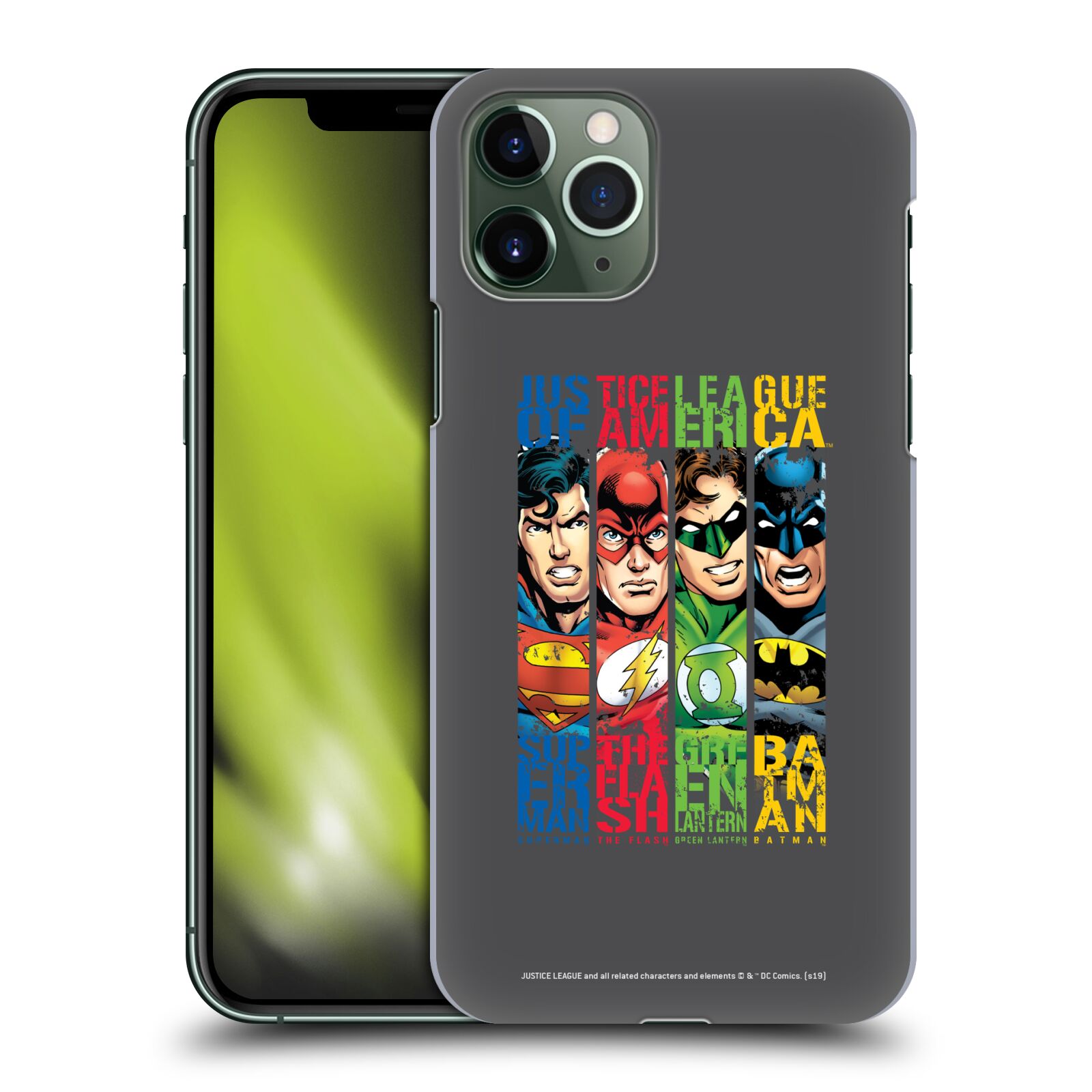Pouzdro na mobil Apple Iphone 11 PRO - HEAD CASE - DC komix Liga Spravedlivých hrdinové