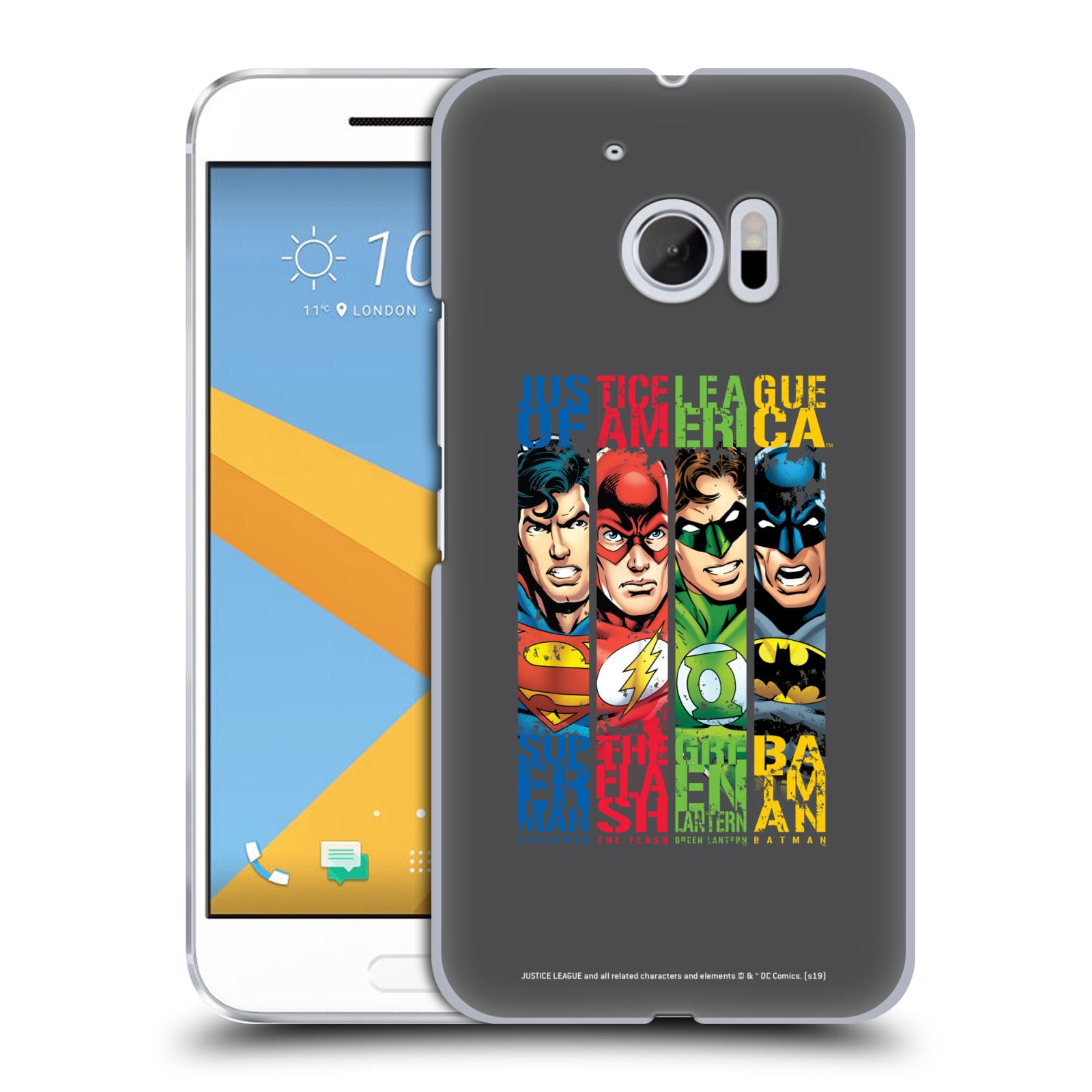 Pouzdro na mobil HTC 10 - HEAD CASE - DC komix Liga Spravedlivých hrdinové