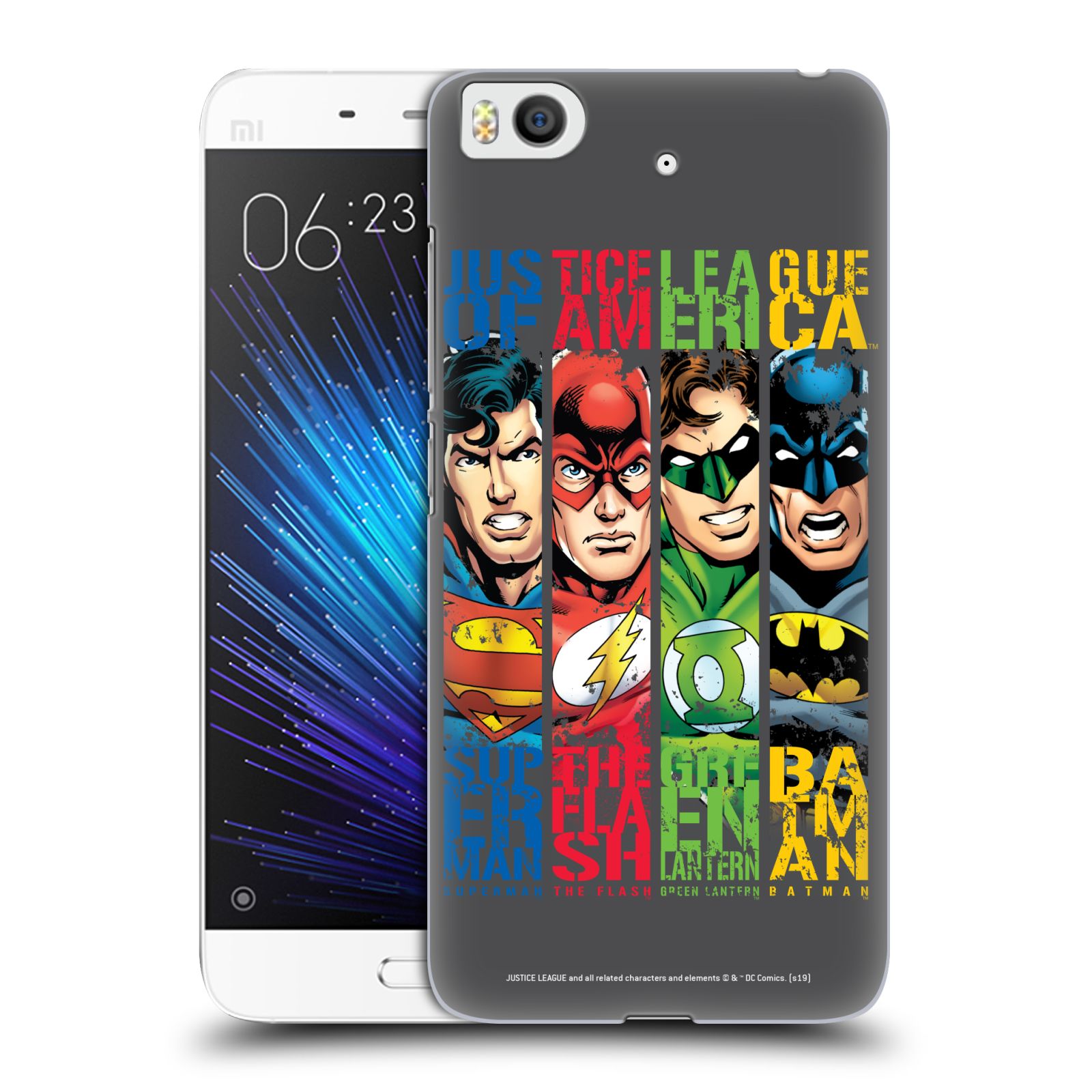 Pouzdro na mobil Xiaomi Mi5s - HEAD CASE - DC komix Liga Spravedlivých hrdinové
