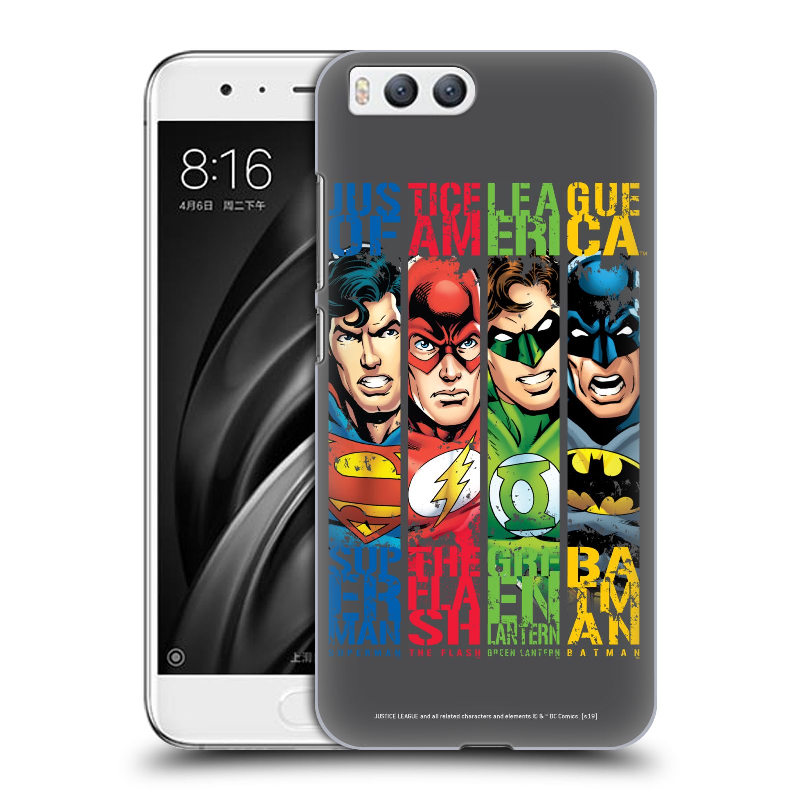 Pouzdro na mobil Xiaomi MI6 - HEAD CASE - DC komix Liga Spravedlivých hrdinové