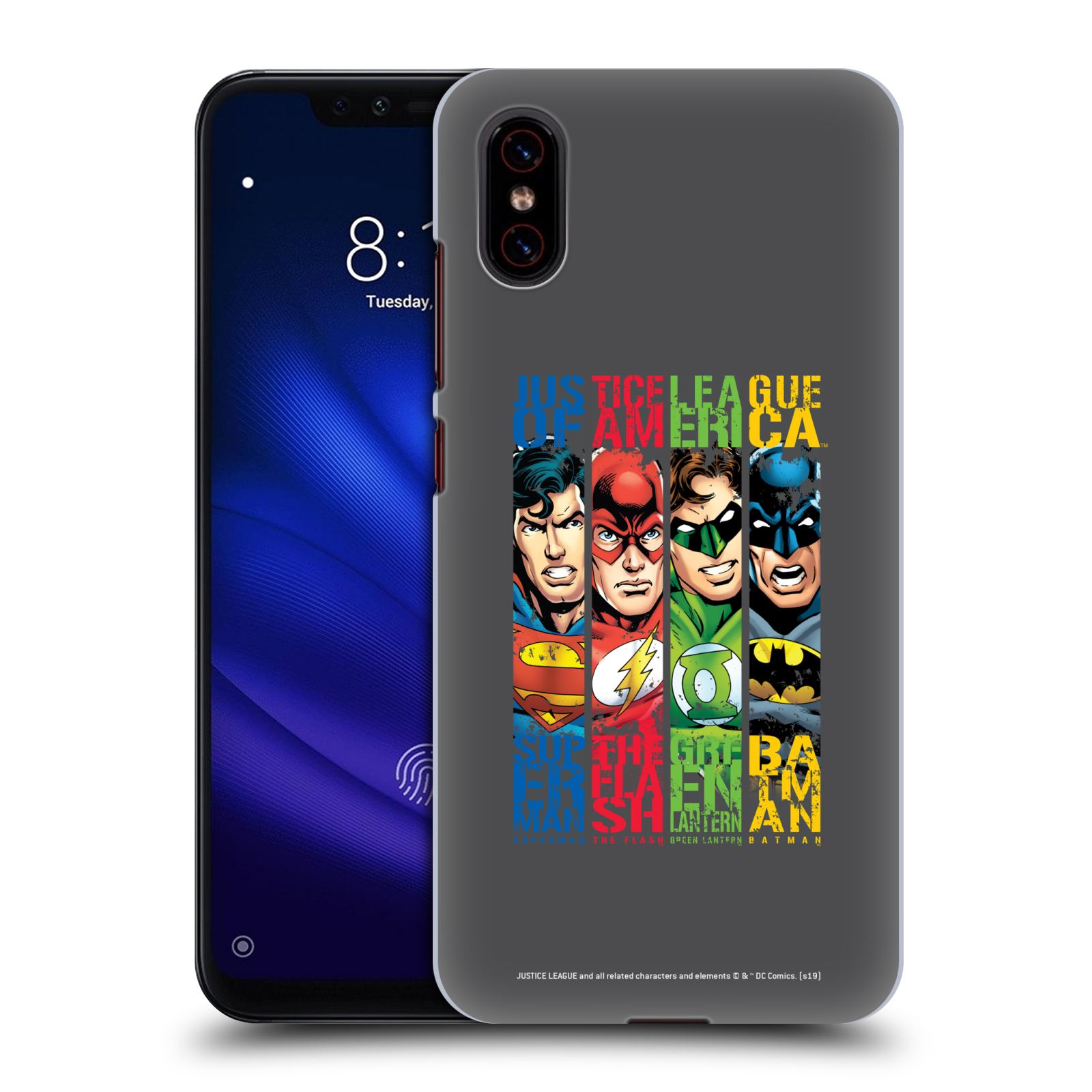 Pouzdro na mobil Xiaomi  Mi 8 PRO - HEAD CASE - DC komix Liga Spravedlivých hrdinové