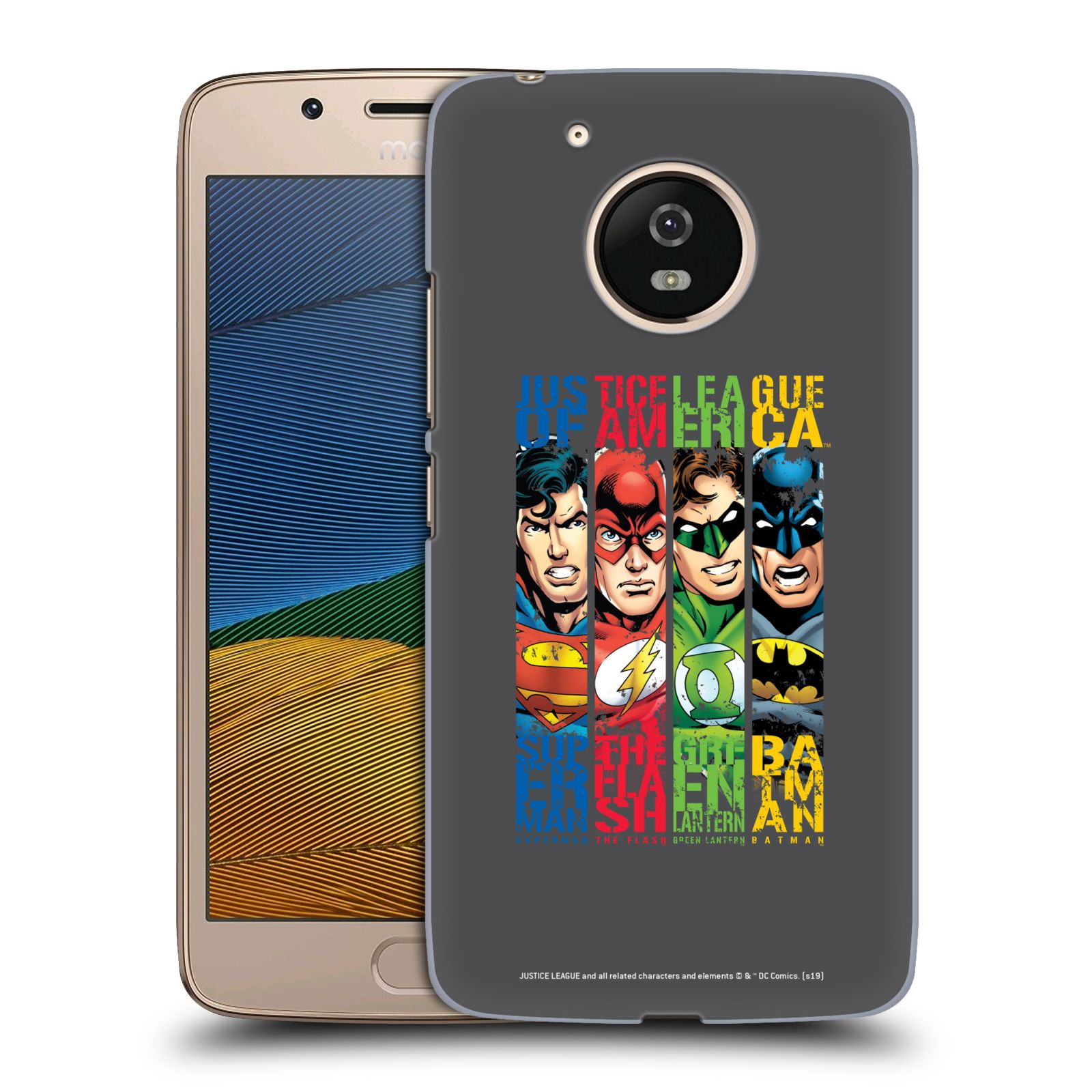 Pouzdro na mobil Lenovo Moto G5 - HEAD CASE - DC komix Liga Spravedlivých hrdinové