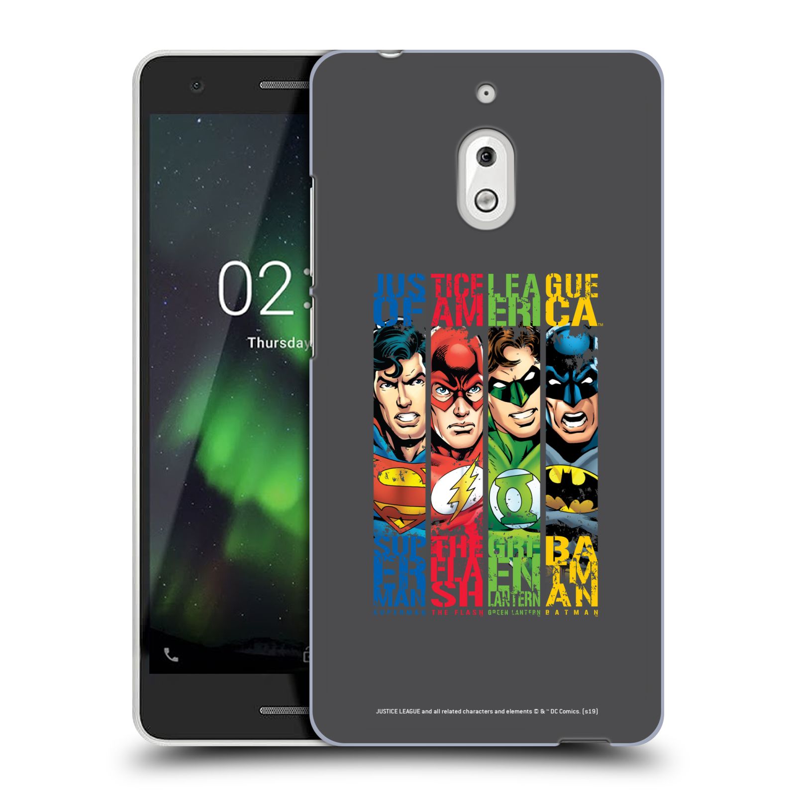 Pouzdro na mobil Nokia 2.1 - HEAD CASE - DC komix Liga Spravedlivých hrdinové
