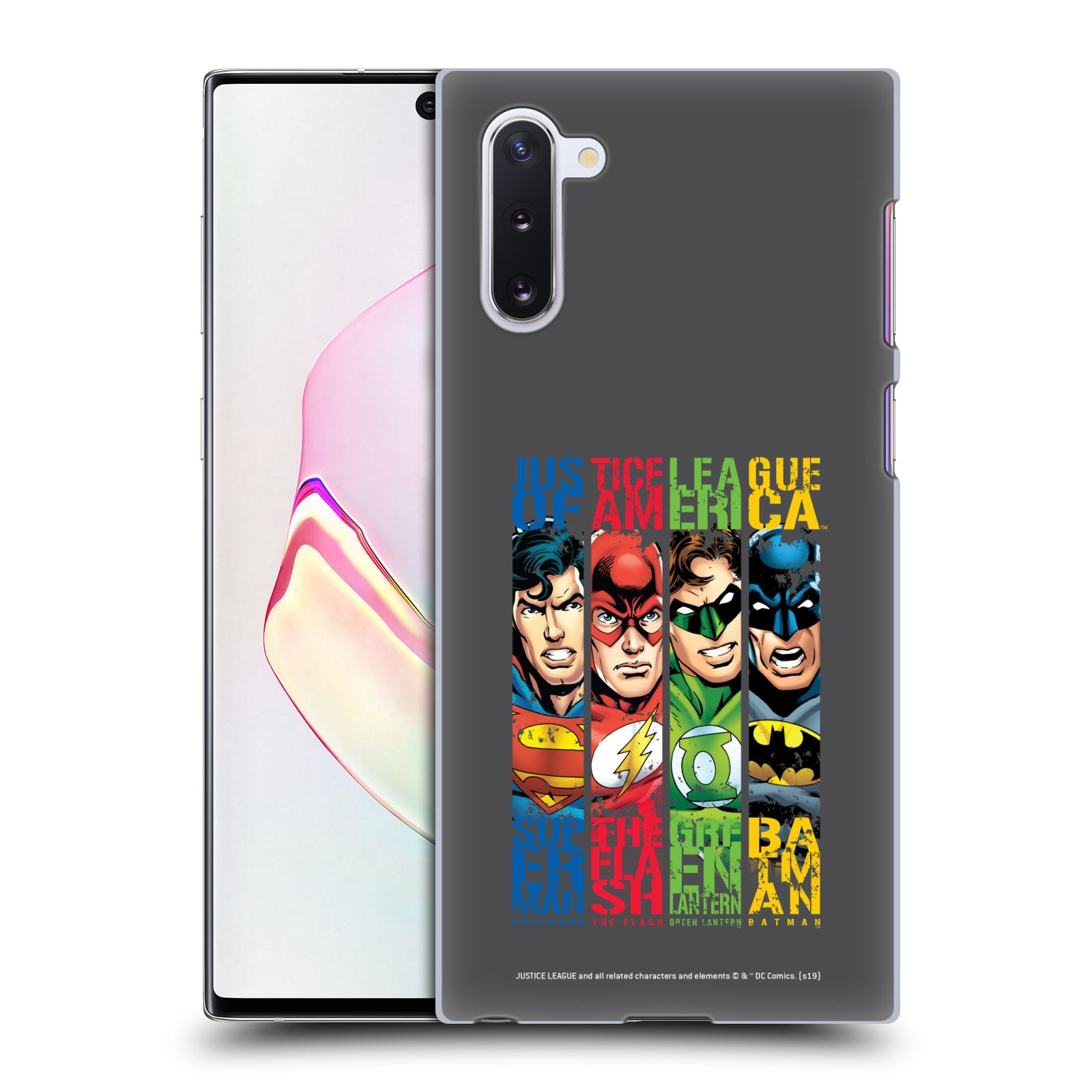 Pouzdro na mobil Samsung Galaxy Note 10 - HEAD CASE - DC komix Liga Spravedlivých hrdinové