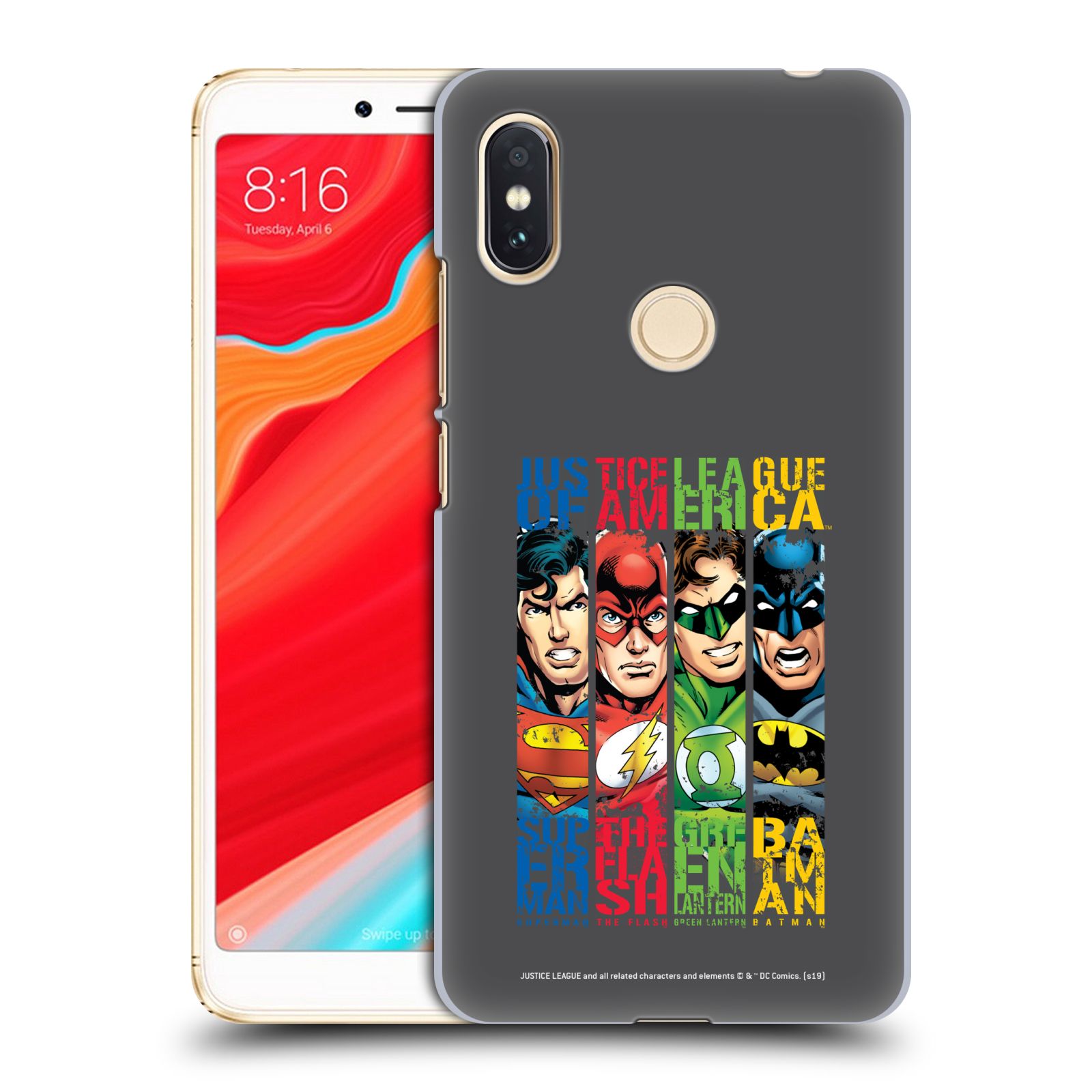 Pouzdro na mobil Xiaomi Redmi S2 - HEAD CASE - DC komix Liga Spravedlivých hrdinové