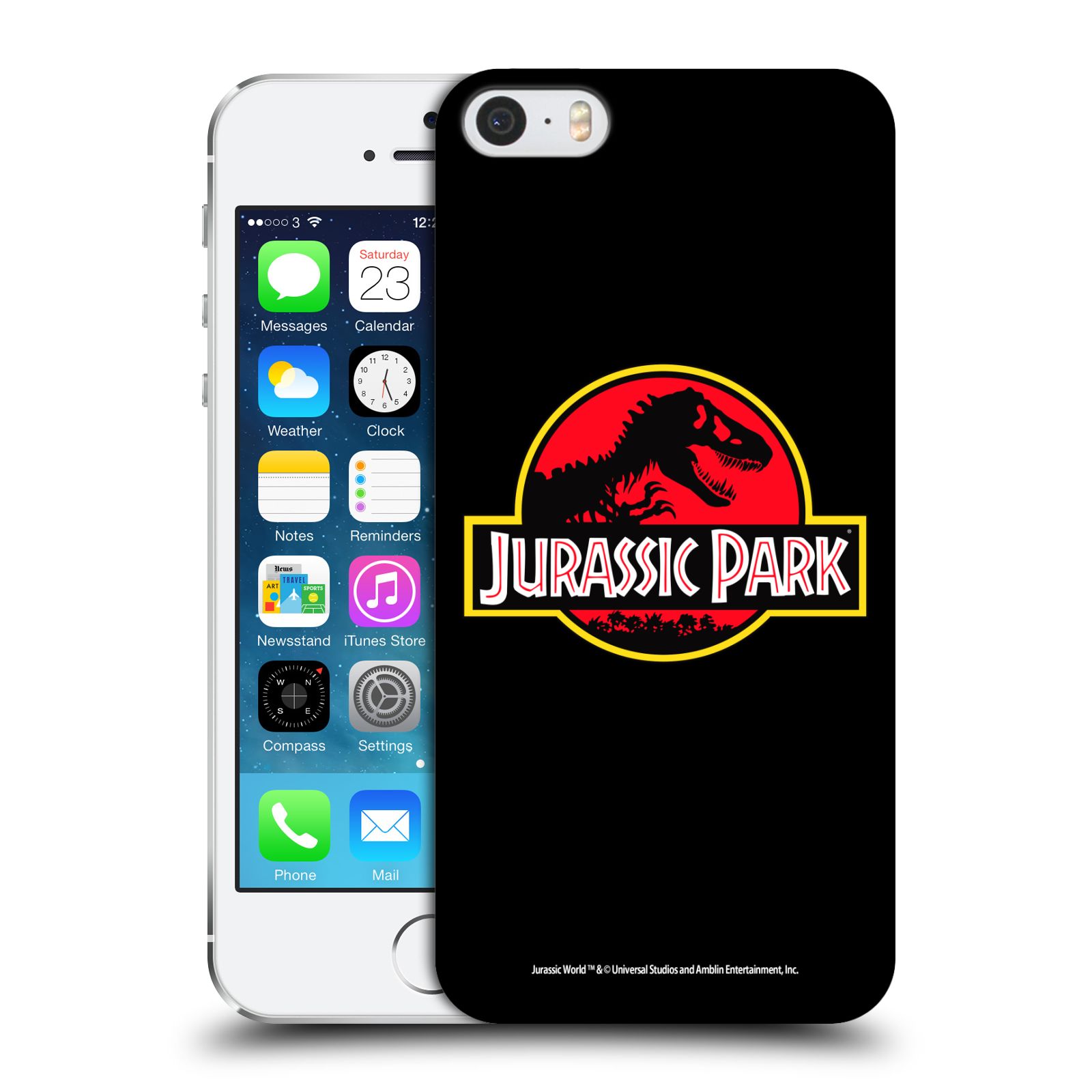 Zadní obal pro mobil Apple Iphone 5/5S/SE 2015 - HEAD CASE - Jurský Park - Logo
