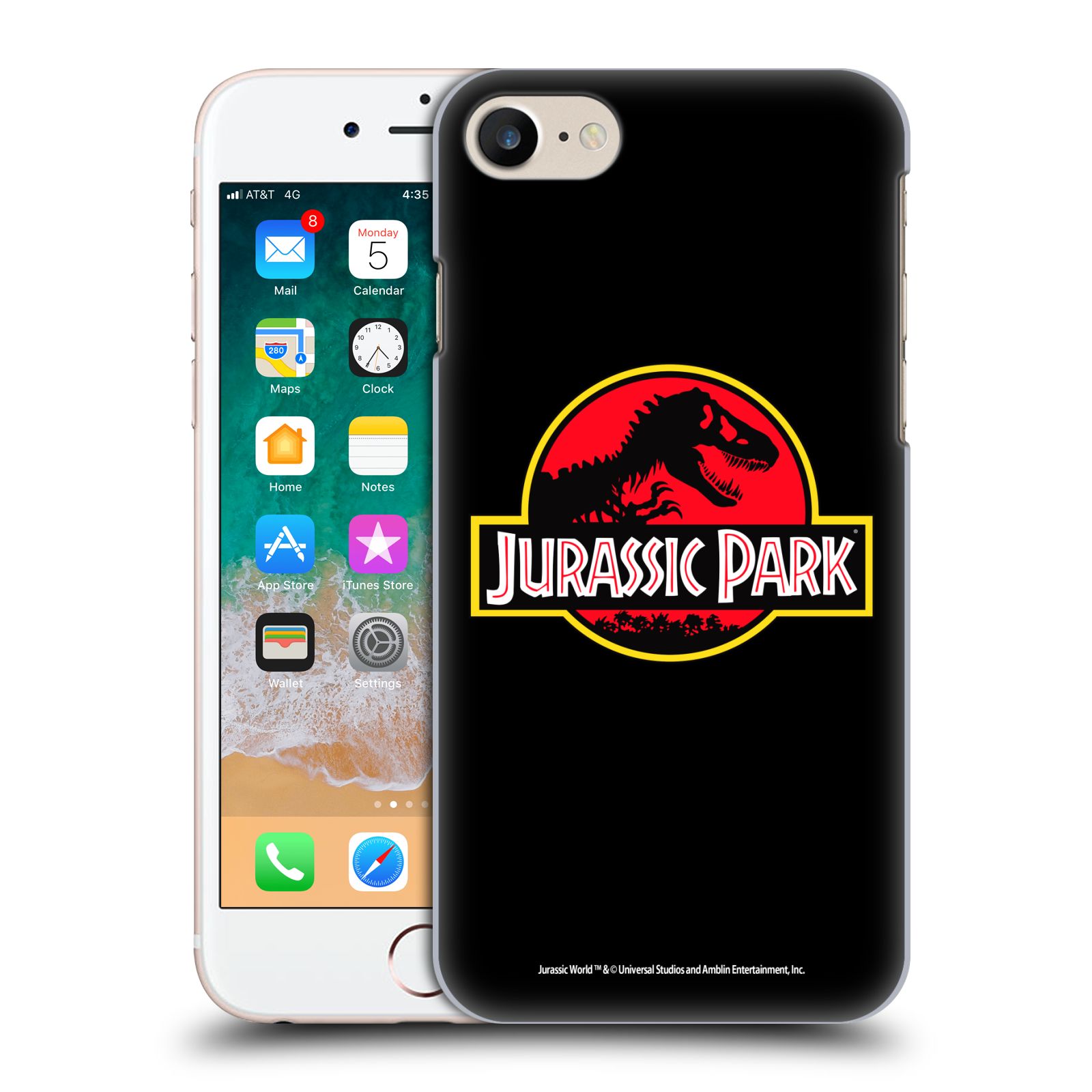 Zadní obal pro mobil Apple Iphone 7/8/SE2020 - HEAD CASE - Jurský Park - Logo