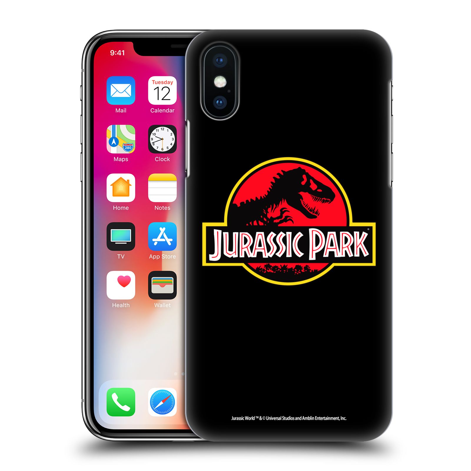 Zadní obal pro mobil Apple Iphone X / XS - HEAD CASE - Jurský Park - Logo
