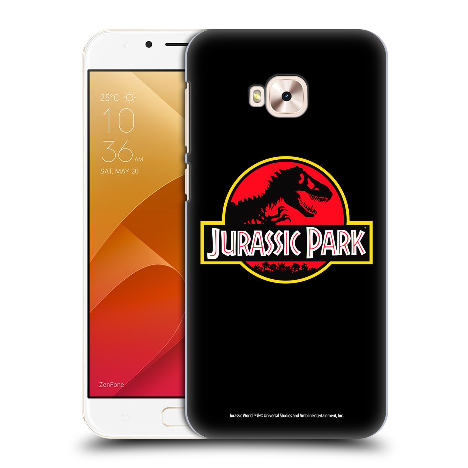 Zadní obal pro mobil Asus Zenfone 4 Selfie Pro ZD552KL - HEAD CASE - Jurský Park - Logo
