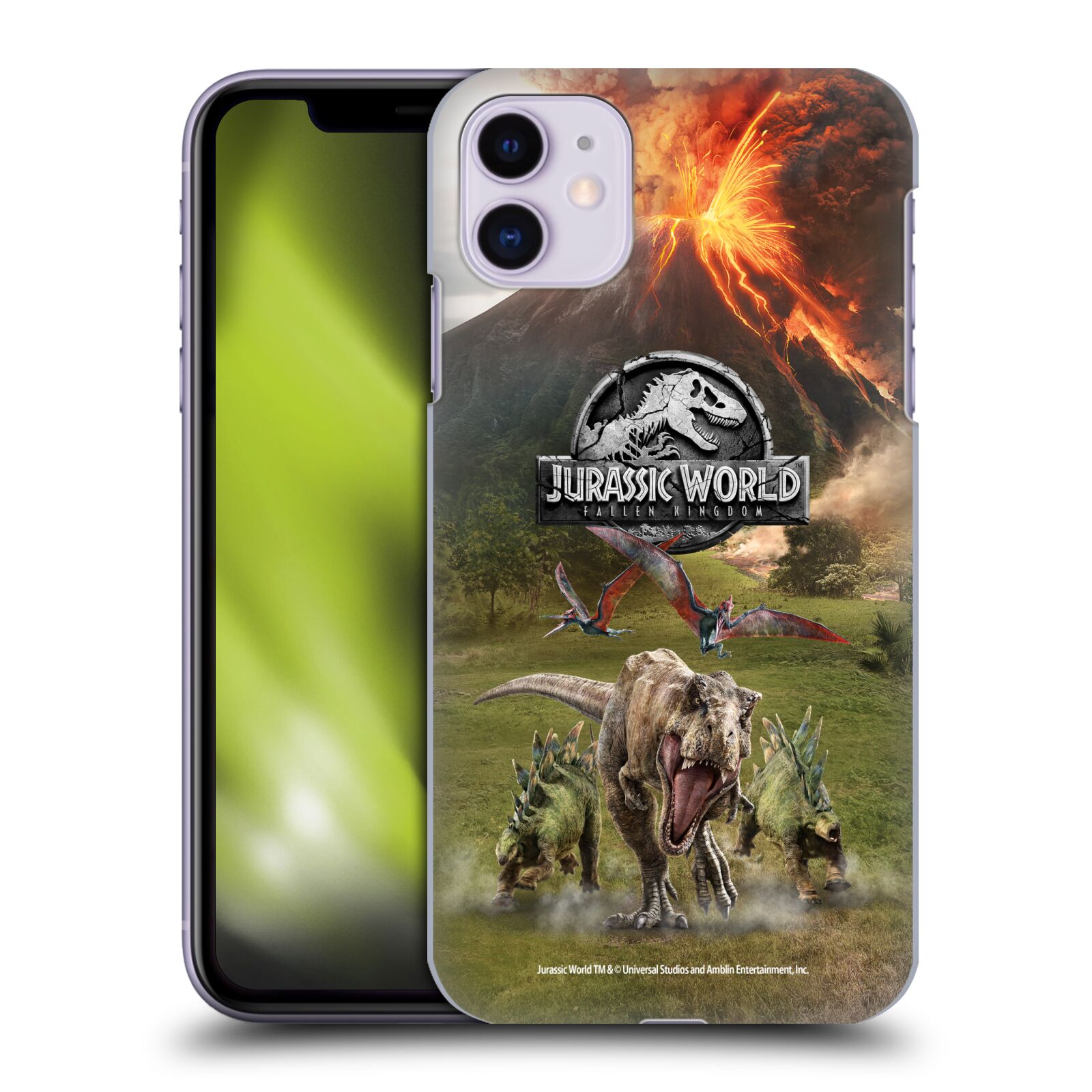 Zadní obal pro mobil Apple Iphone 11 - HEAD CASE - Jurský Svět - Dinosauři sopka
