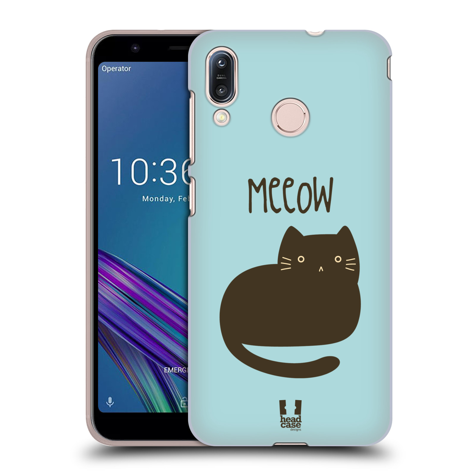 Pouzdro na mobil Asus Zenfone Max M1 (ZB555KL) - HEAD CASE - vzor Rozotmilé malé kreslené kočičky BOMBAJSKÁ MODRÁ