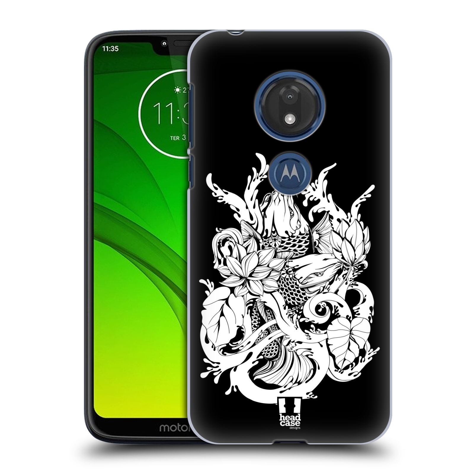 Pouzdro na mobil Motorola Moto G7 Play vzor Tetování ryba Gin Matsuba