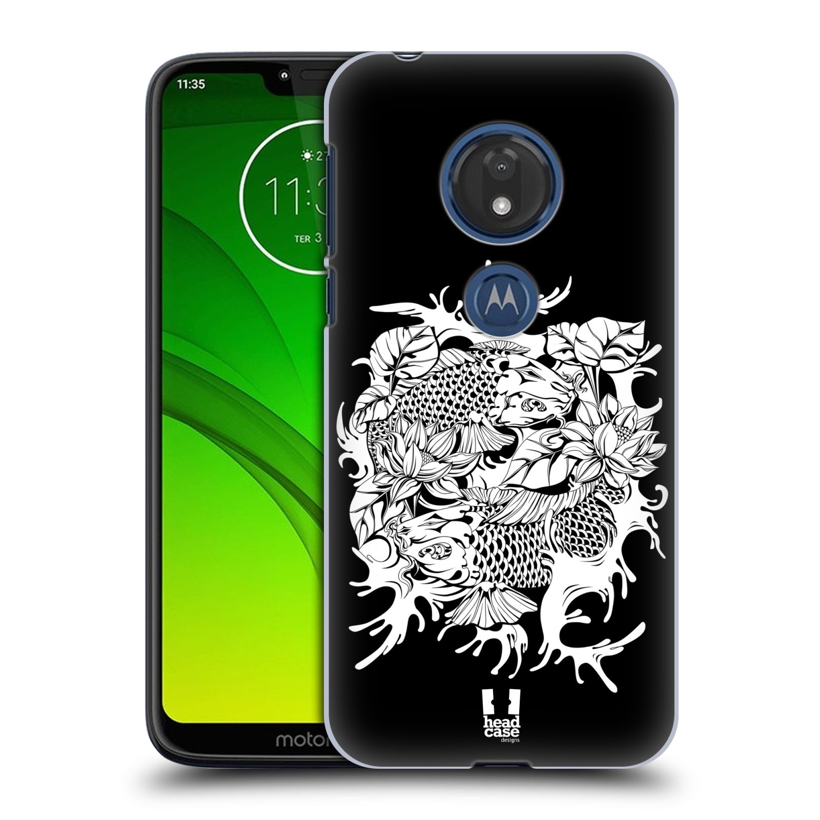 Pouzdro na mobil Motorola Moto G7 Play vzor Tetování ryba utsuri