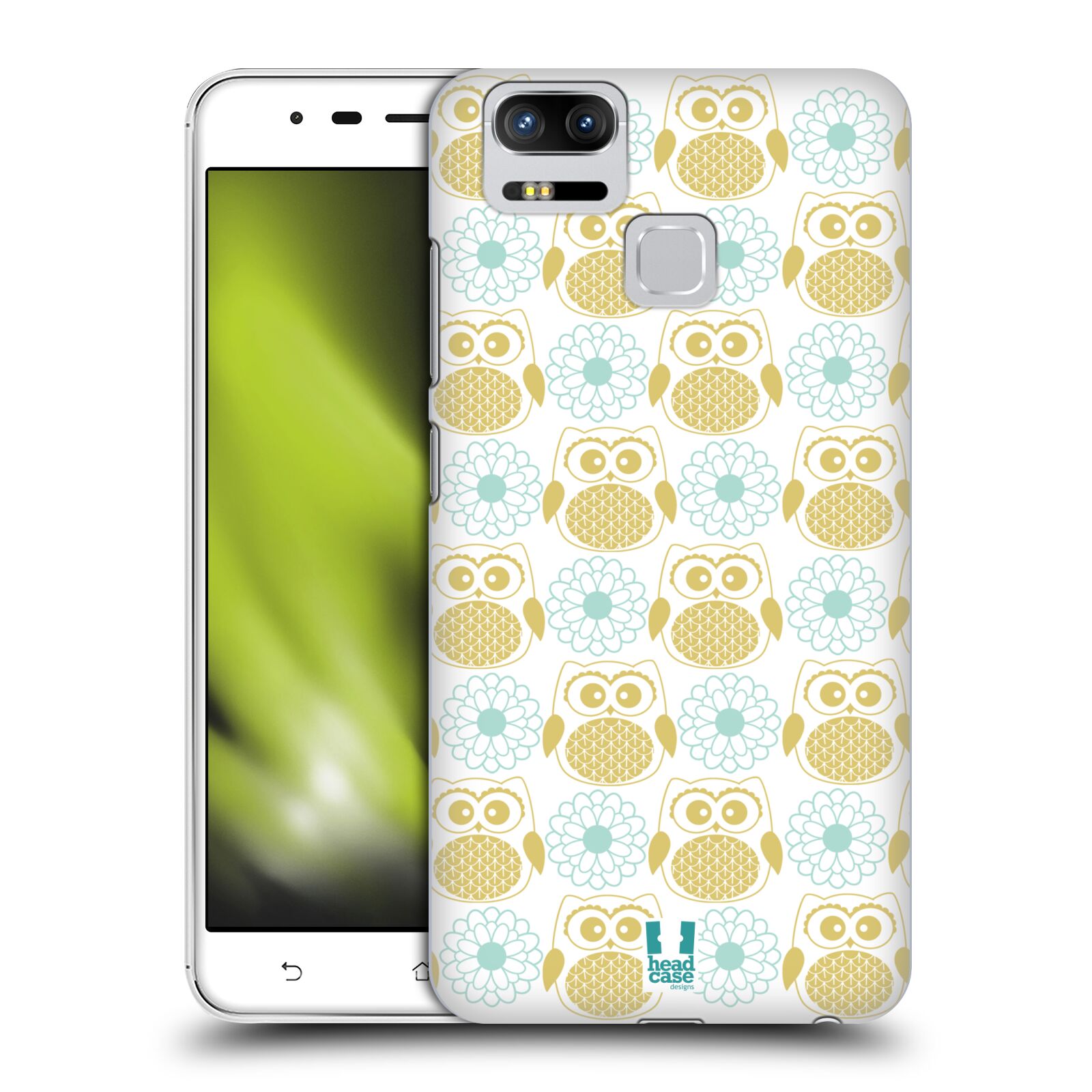 HEAD CASE plastový obal na mobil Asus Zenfone 3 Zoom ZE553KL vzor Malé roztomilé sovičky květy