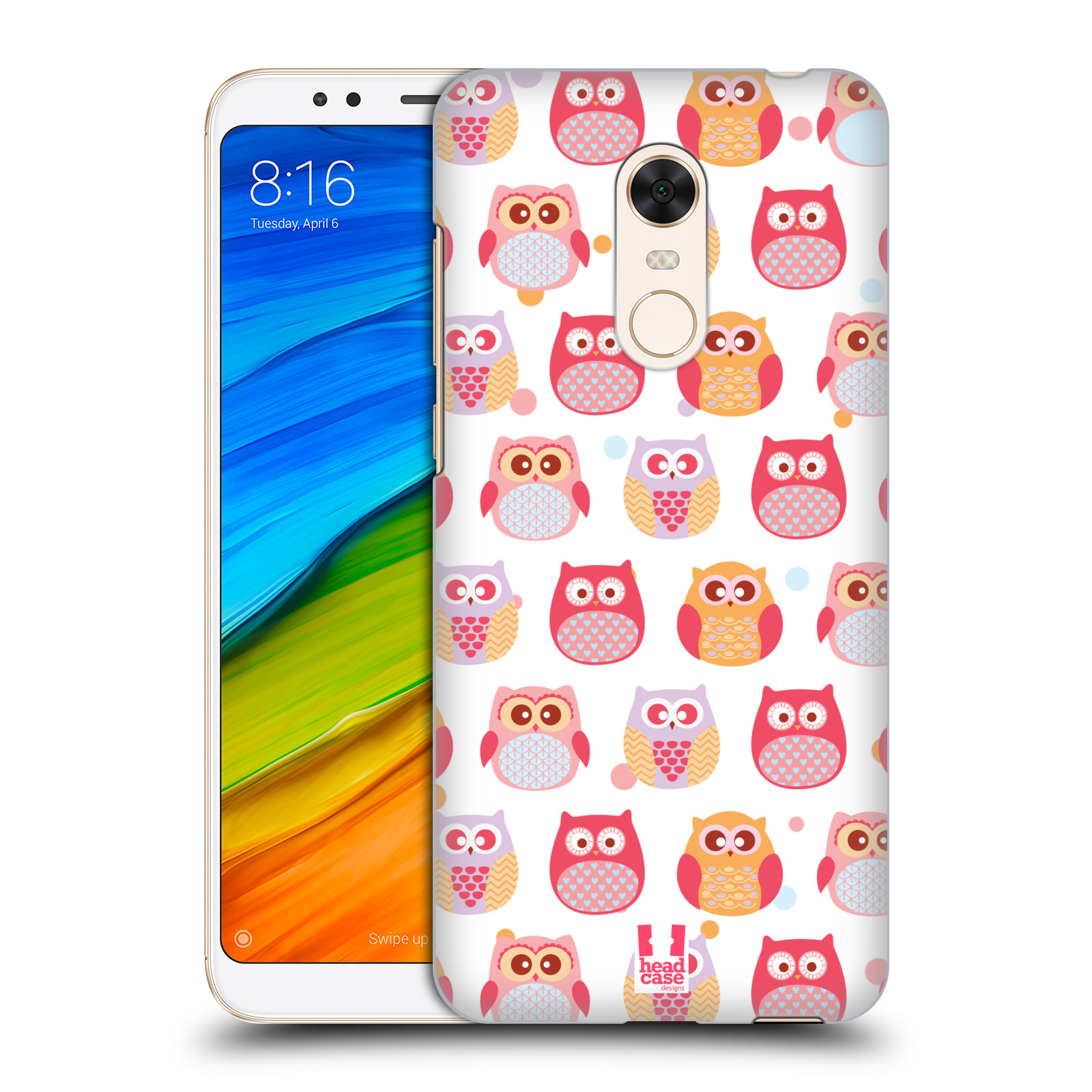 HEAD CASE plastový obal na mobil Xiaomi Redmi 5 PLUS vzor Malé roztomilé sovičky malí nezbedové