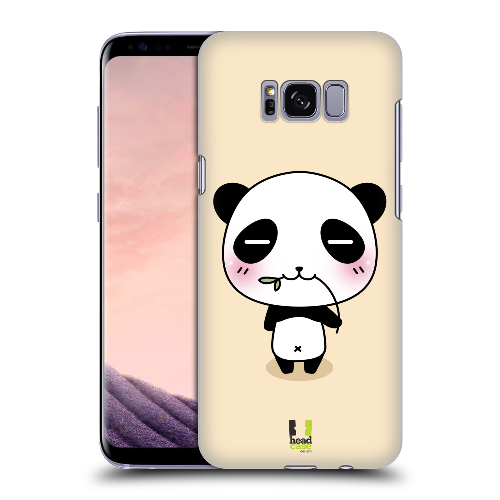 HEAD CASE plastový obal na mobil Samsung Galaxy S8 vzor Roztomilá panda krémová