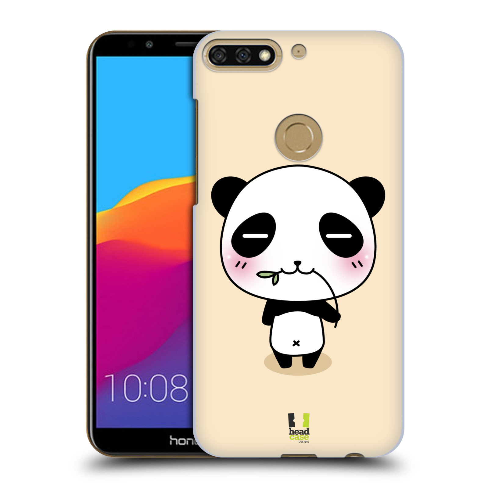 HEAD CASE plastový obal na mobil Honor 7c vzor Roztomilá panda krémová