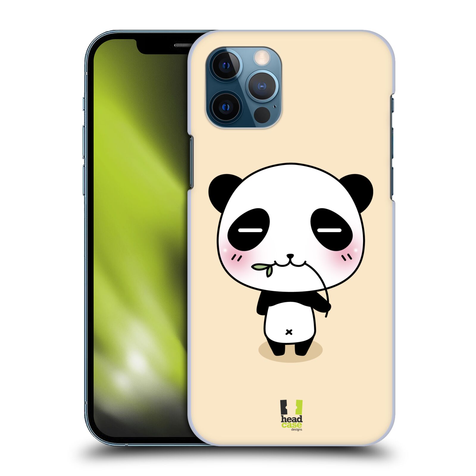 HEAD CASE plastový obal na mobil Apple Iphone 12 / Iphone 12 PRO vzor Roztomilá panda krémová