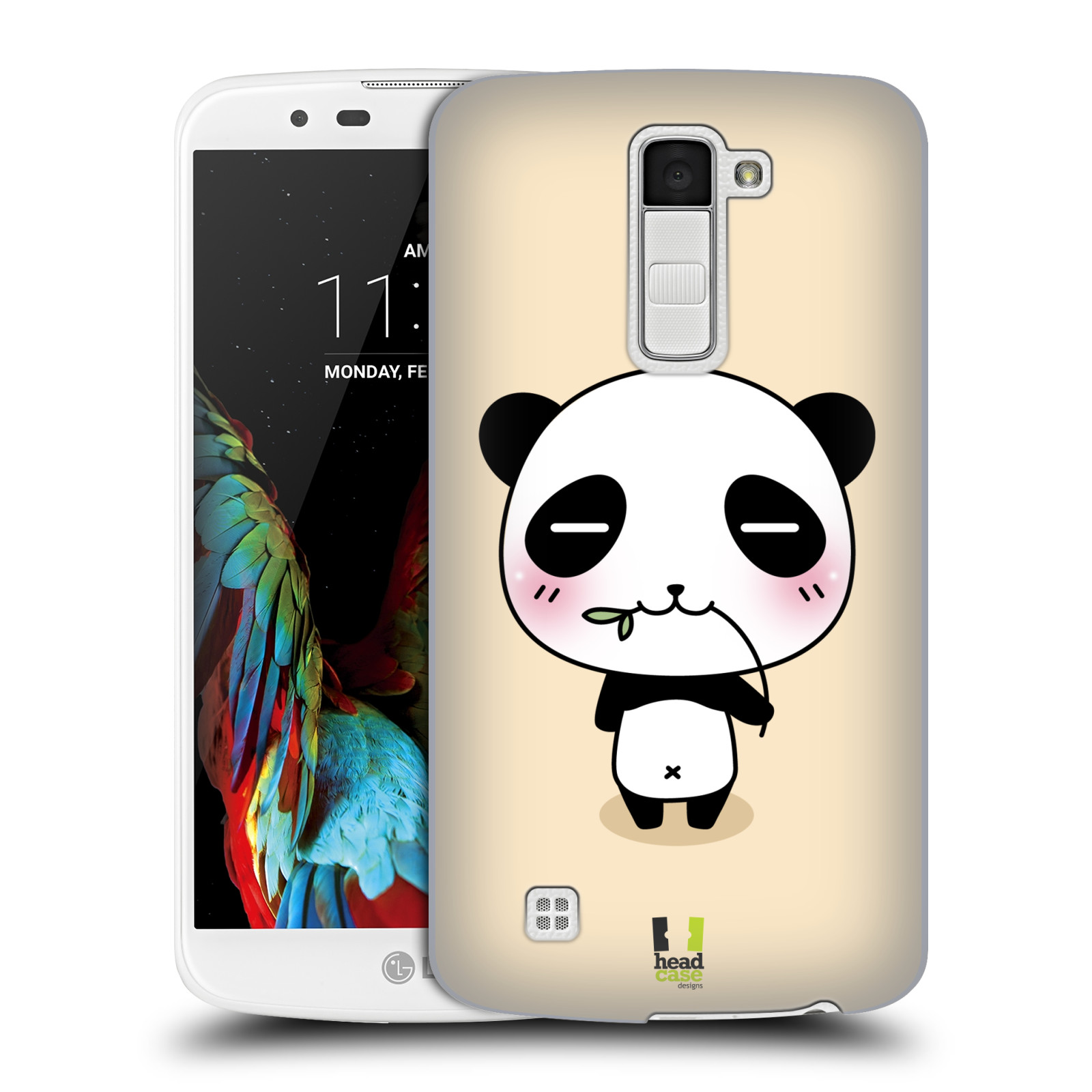 HEAD CASE plastový obal na mobil LG K10 vzor Roztomilá panda krémová