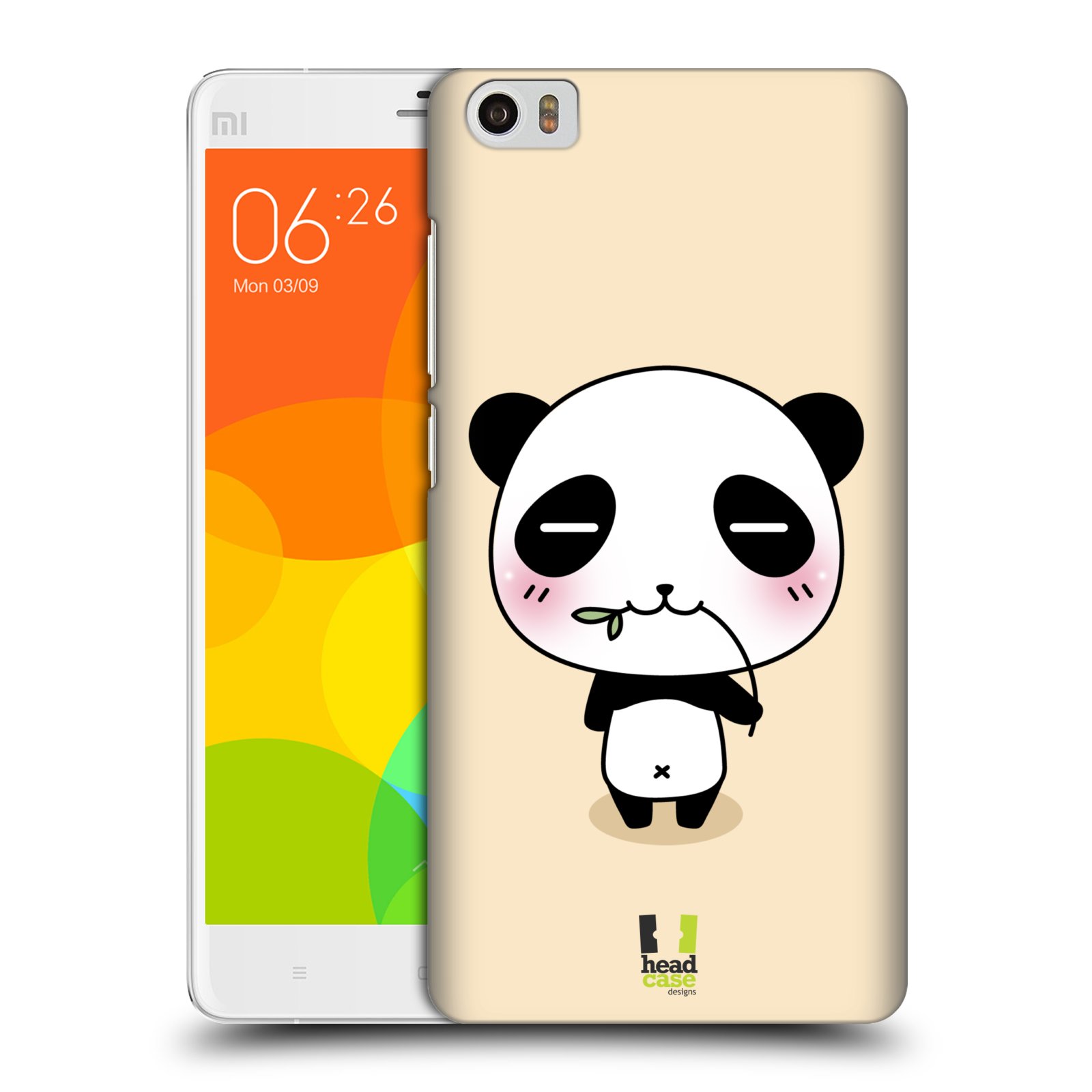 HEAD CASE pevný plastový obal na mobil XIAOMI Mi Note vzor Roztomilá panda krémová