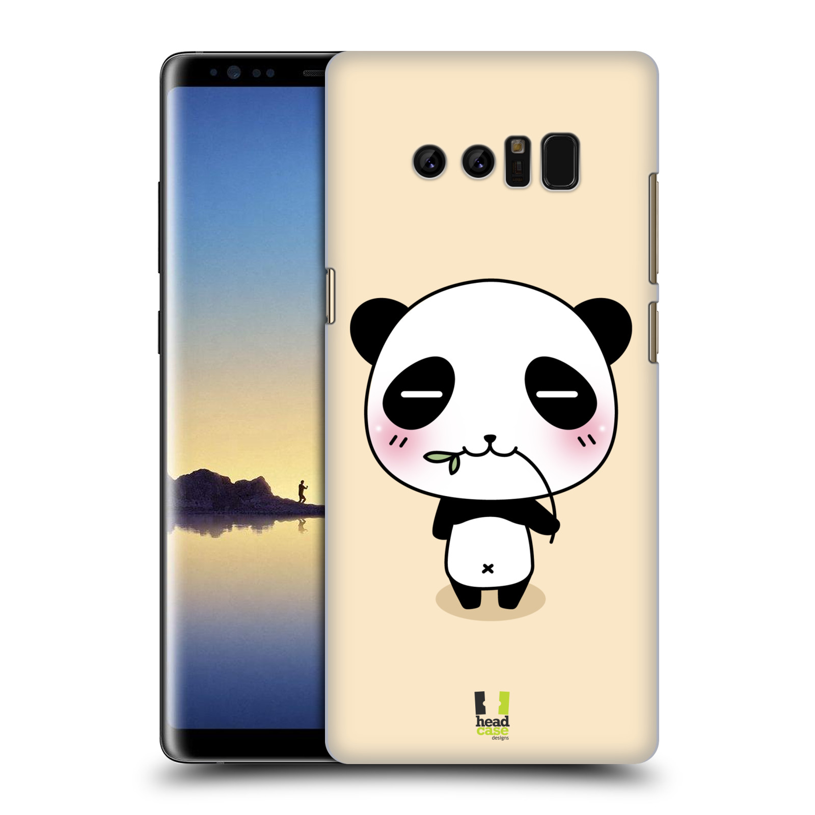 HEAD CASE plastový obal na mobil Samsung Galaxy Note 8 vzor Roztomilá panda krémová