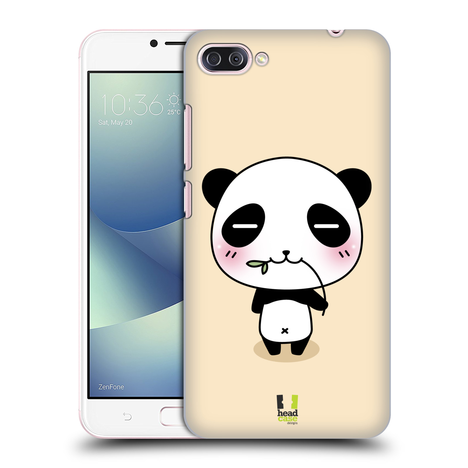 HEAD CASE plastový obal na mobil Asus Zenfone 4 MAX ZC554KL vzor Roztomilá panda krémová
