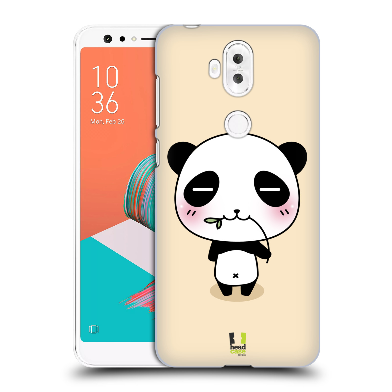 HEAD CASE plastový obal na mobil Asus Zenfone 5 LITE ZC600KL vzor Roztomilá panda krémová