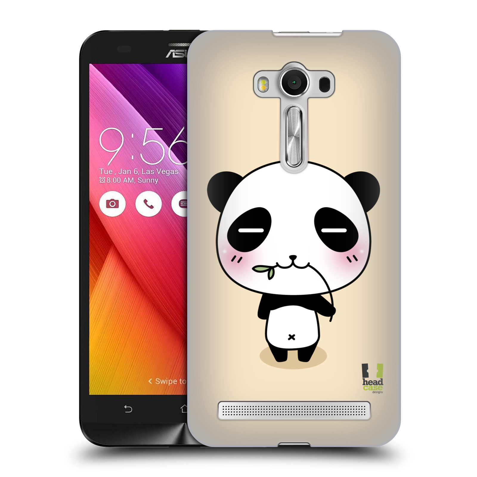 HEAD CASE plastový obal na mobil Asus Zenfone 2 LASER (5,5 displej ZE550KL) vzor Roztomilá panda krémová