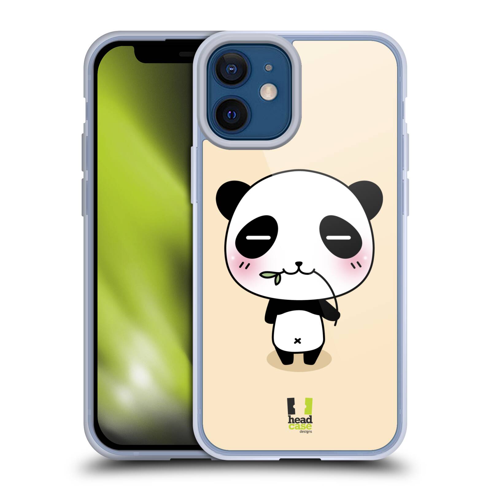 Plastový obal na mobil Apple Iphone 12 MINI vzor Roztomilá panda krémová