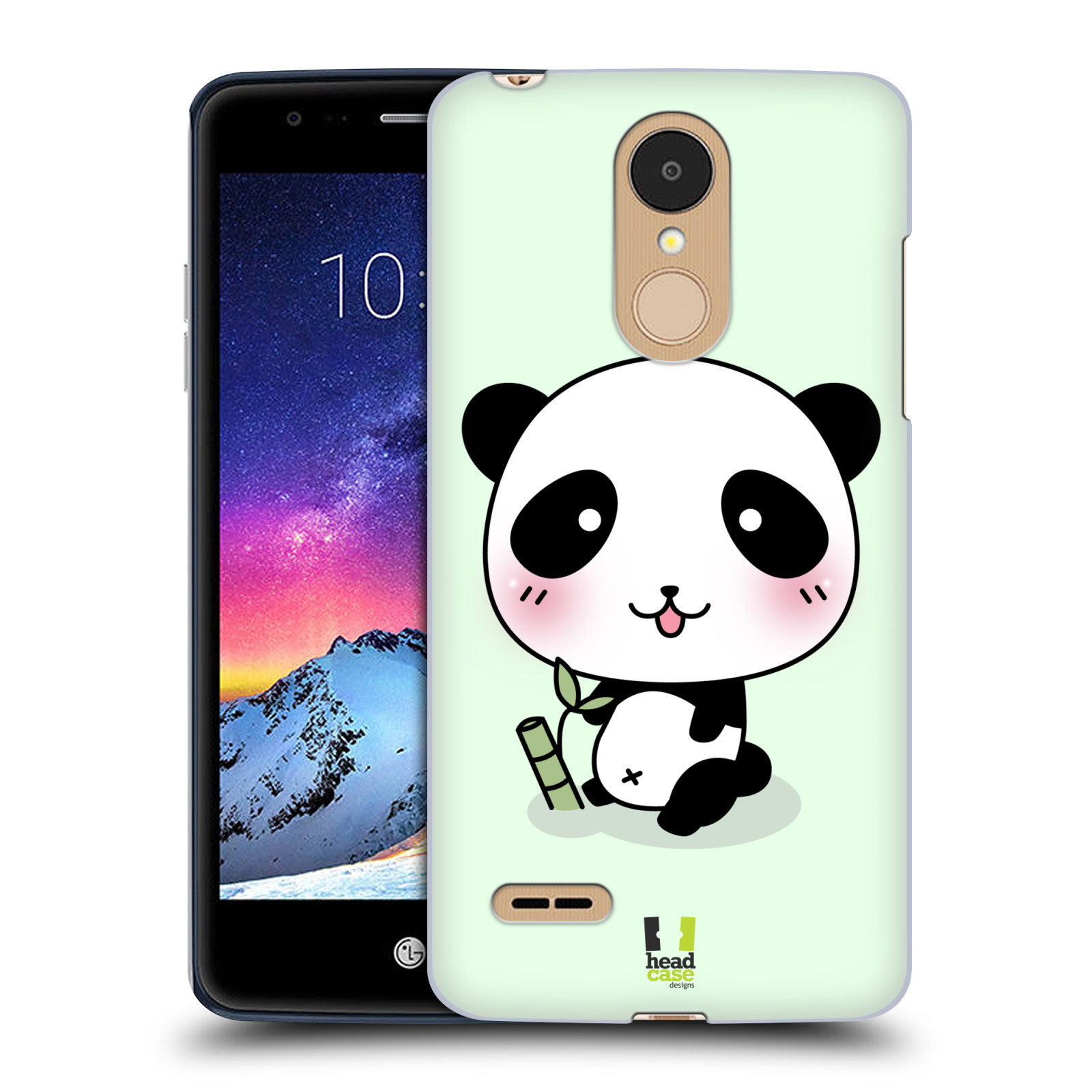 HEAD CASE plastový obal na mobil LG K9 / K8 2018 vzor Roztomilá panda zelená