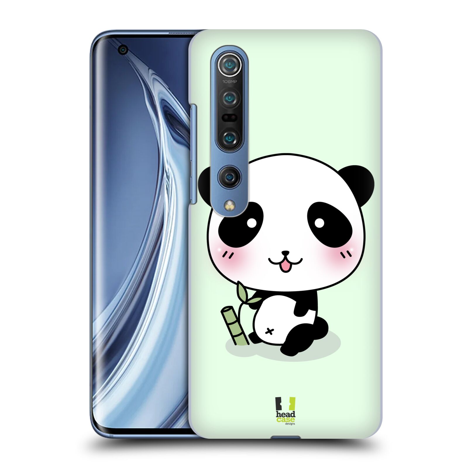 HEAD CASE plastový obal na mobil Xiaomi Mi 10 vzor Roztomilá panda zelená