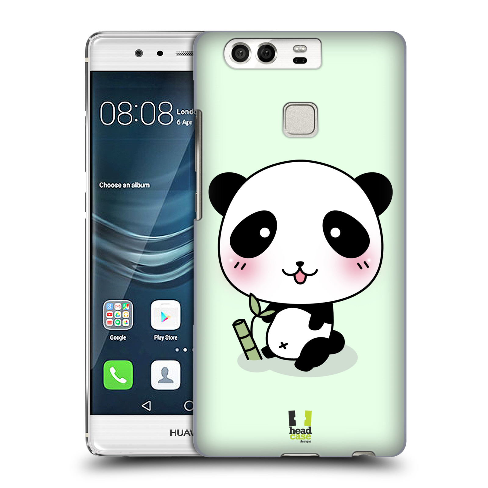 HEAD CASE plastový obal na mobil Huawei P9 / P9 DUAL SIM vzor Roztomilá panda zelená
