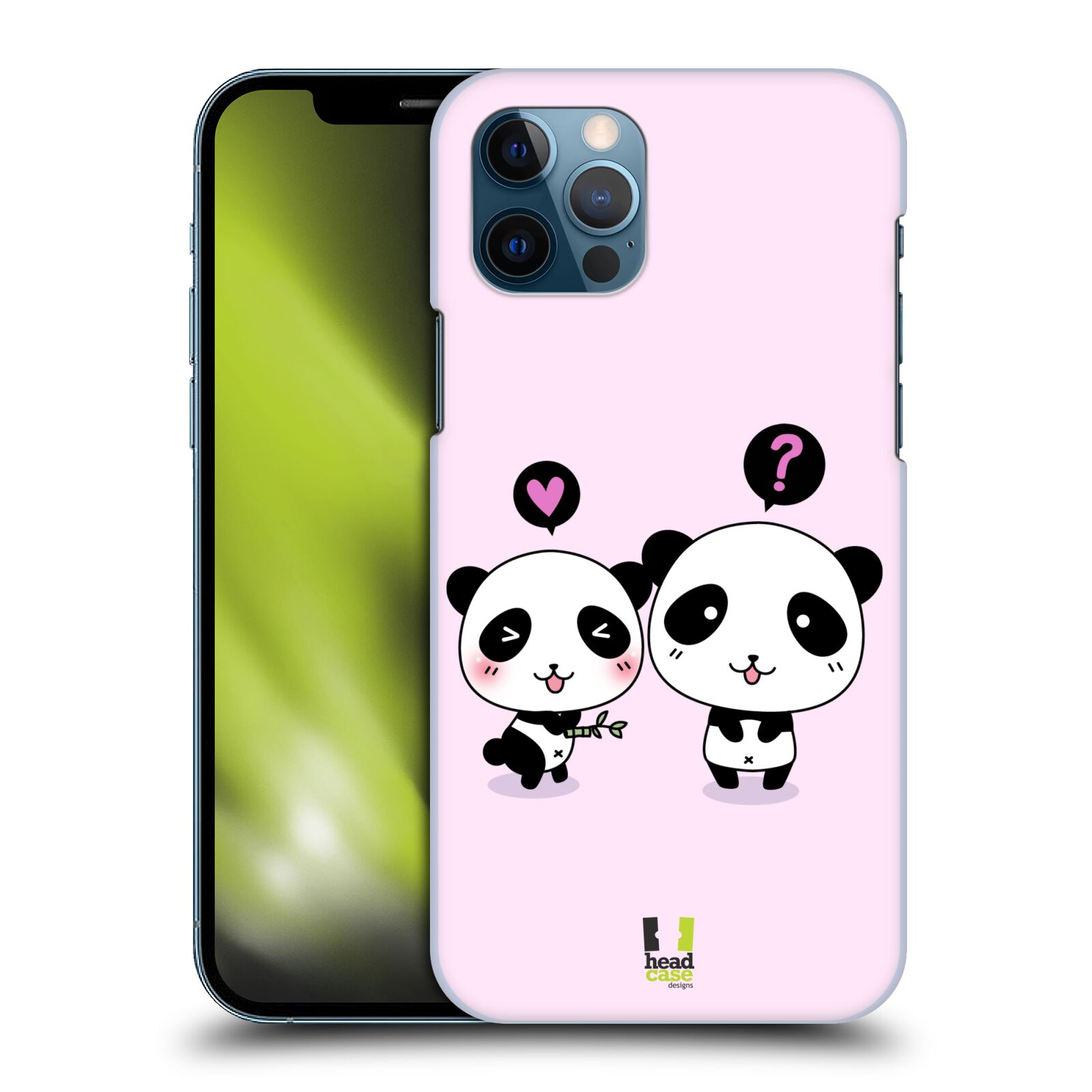 HEAD CASE plastový obal na mobil Apple Iphone 12 / Iphone 12 PRO vzor Roztomilá panda růžová
