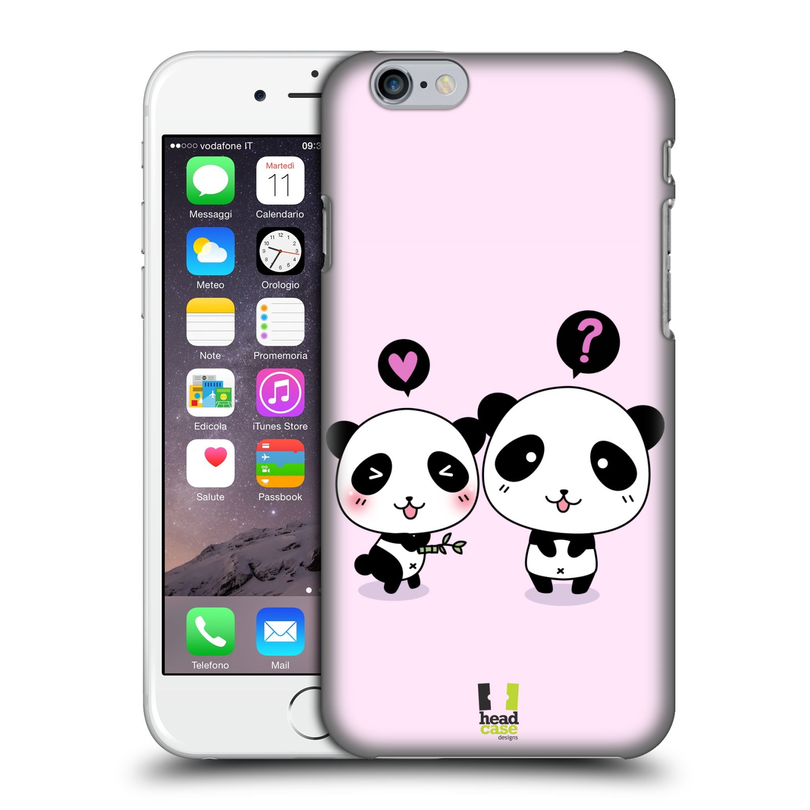 Plastové pouzdro pro mobil Apple Iphone 6/6S vzor Roztomilá panda růžová