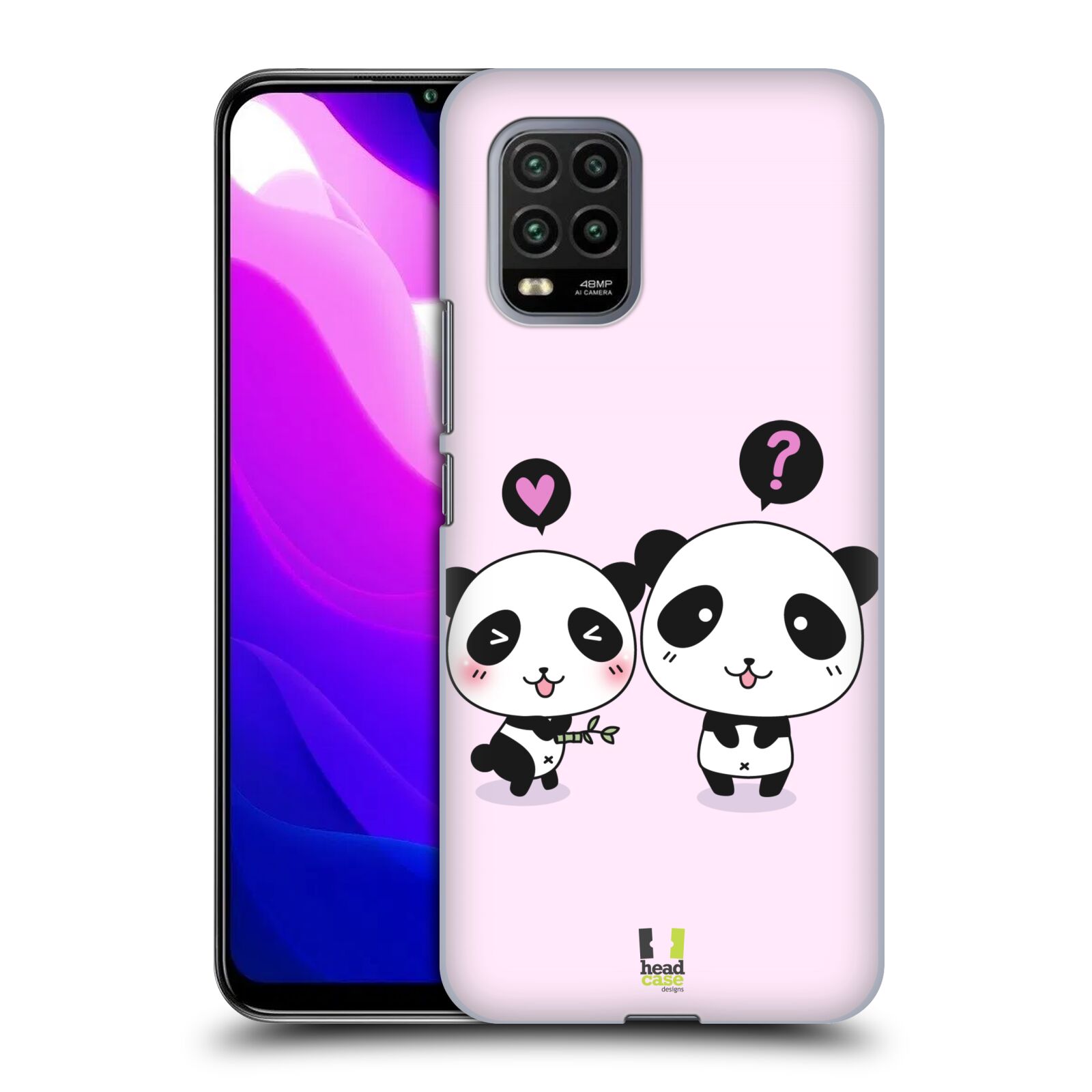 Zadní kryt, obal na mobil Xiaomi Mi 10 LITE vzor Roztomilá panda růžová