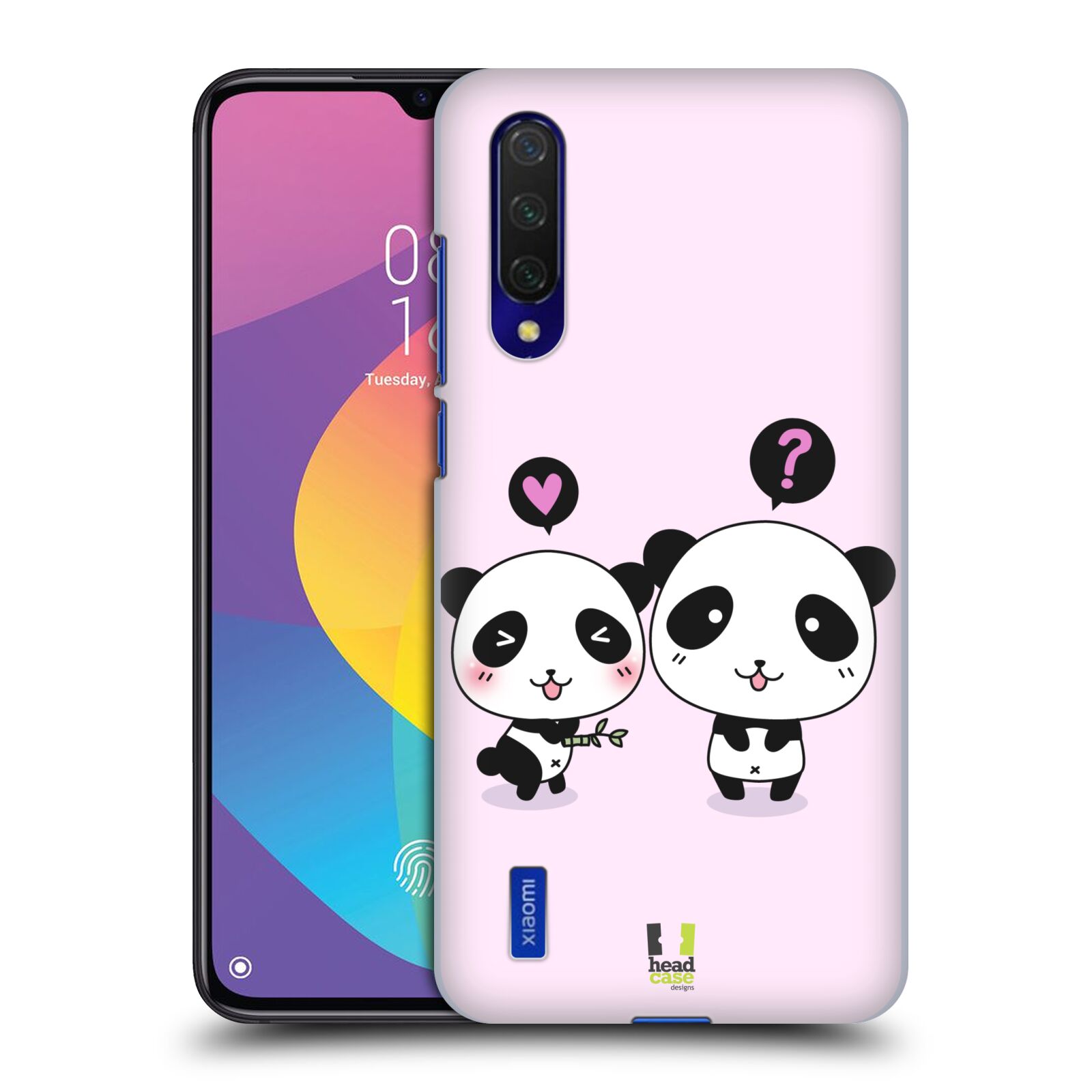 Zadní kryt na mobil Xiaomi MI 9 LITE vzor Roztomilá panda růžová