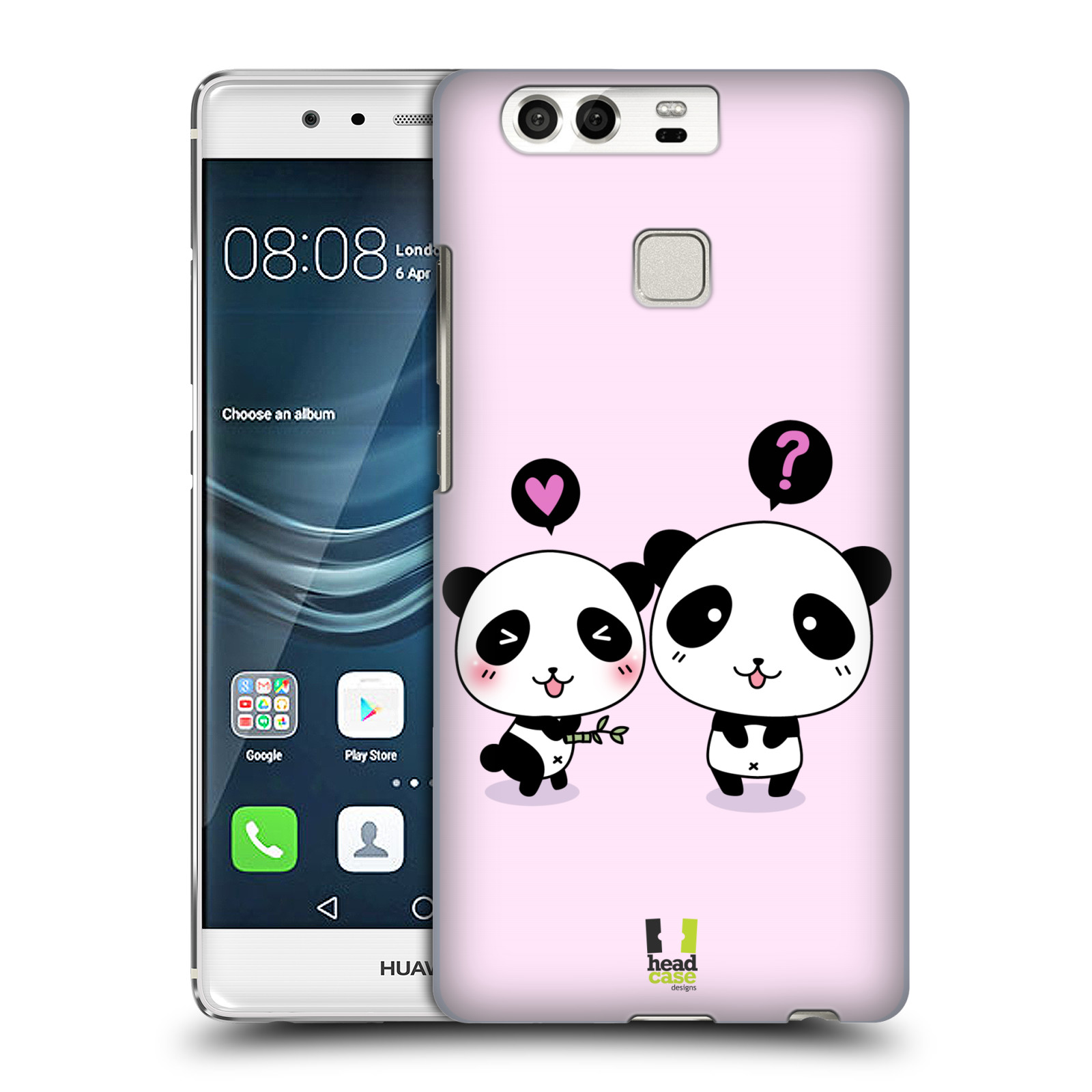 HEAD CASE plastový obal na mobil Huawei P9 / P9 DUAL SIM vzor Roztomilá panda růžová