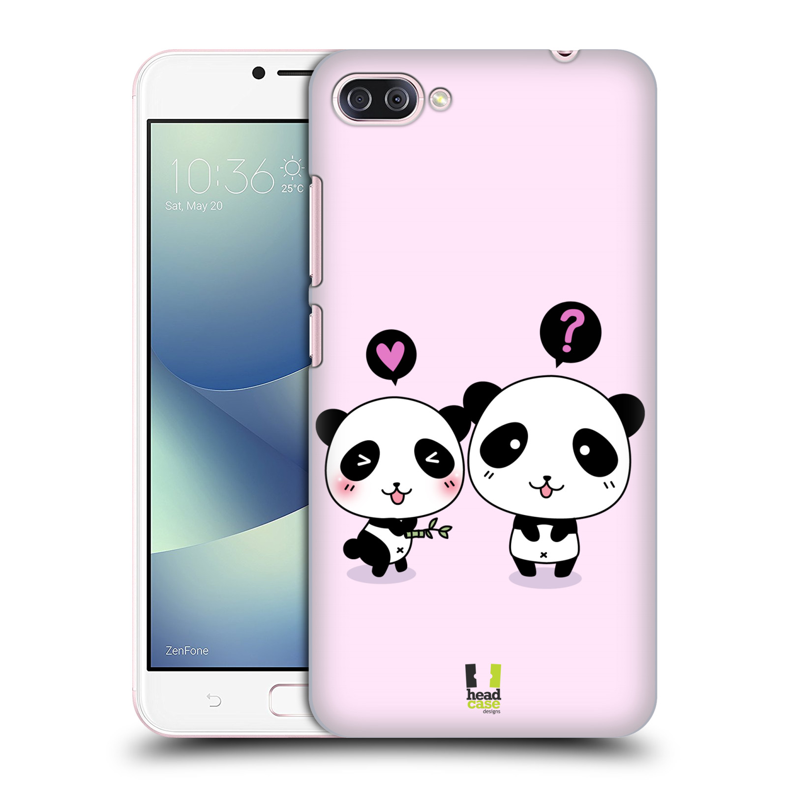 HEAD CASE plastový obal na mobil Asus Zenfone 4 MAX ZC554KL vzor Roztomilá panda růžová