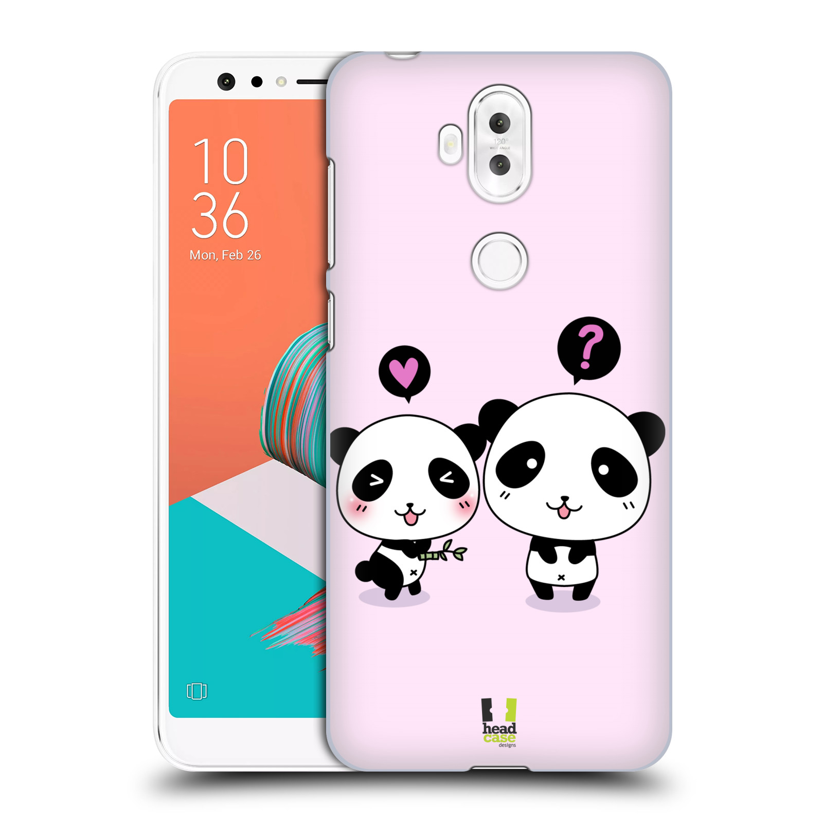 HEAD CASE plastový obal na mobil Asus Zenfone 5 LITE ZC600KL vzor Roztomilá panda růžová