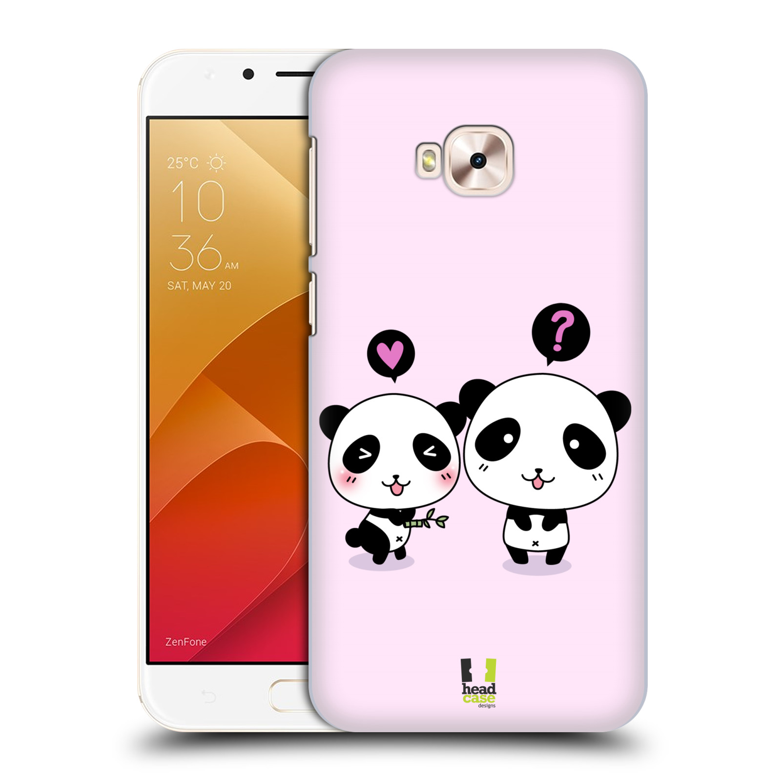 HEAD CASE plastový obal na mobil Asus Zenfone 4 Selfie Pro ZD552KL vzor Roztomilá panda růžová