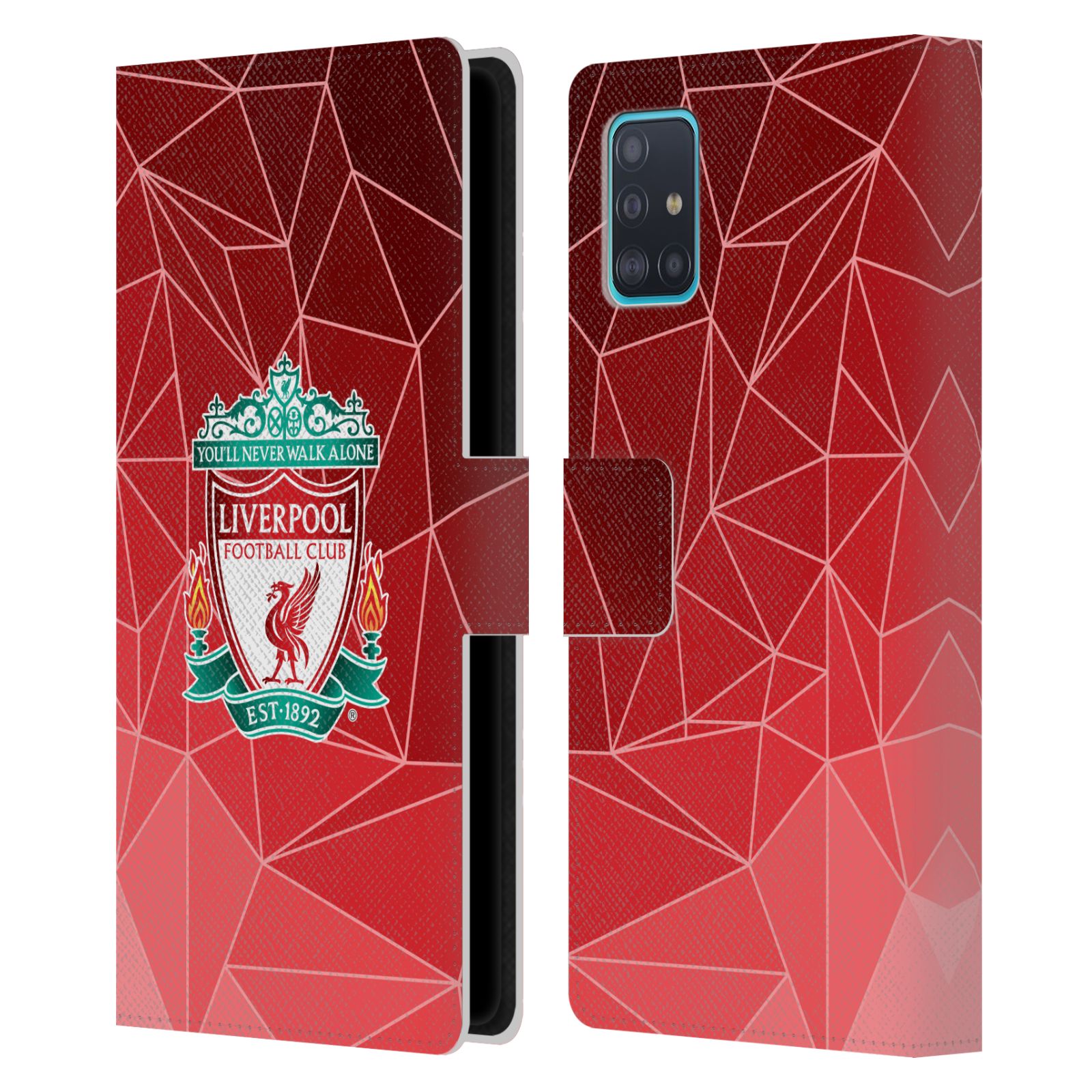 Pouzdro na mobil Samsung Galaxy A51 (A515F) - Head Case - fotbalový klub liverpool geometrické tvary