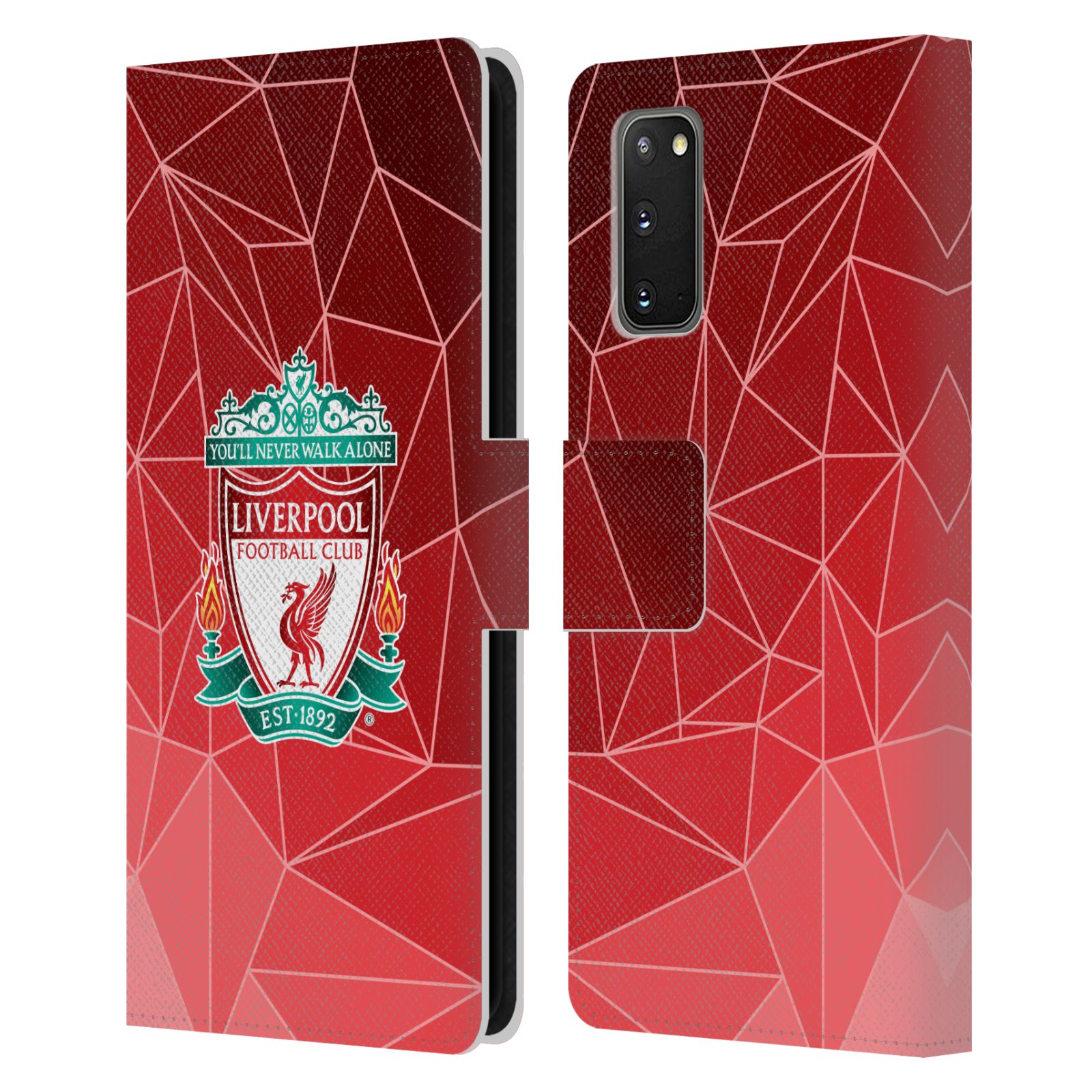 Pouzdro na mobil Samsung Galaxy S20 - Head Case - fotbalový klub liverpool geometrické tvary