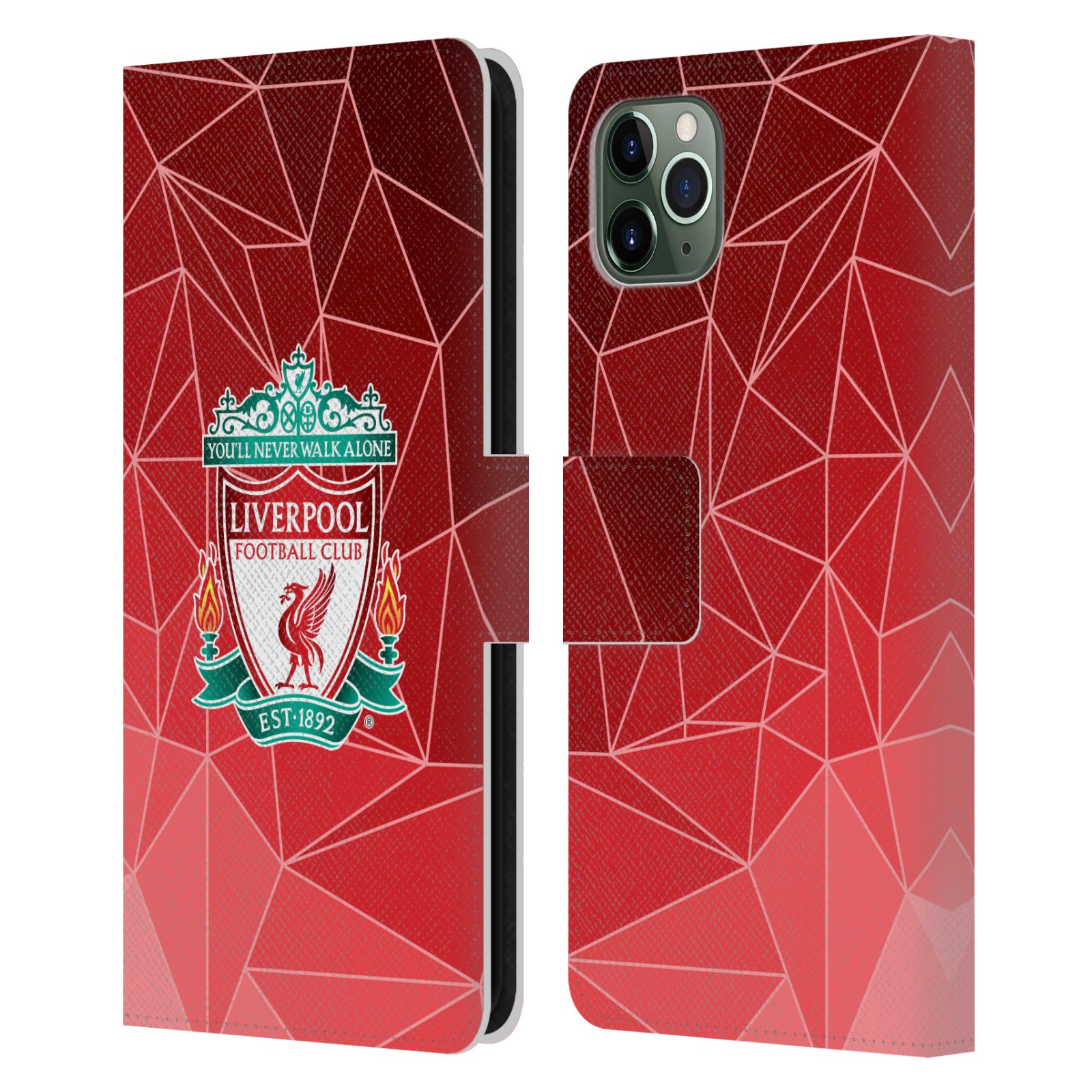 Pouzdro na mobil Apple Iphone 11 PRO MAX - Head Case - fotbalový klub liverpool geometrické tvary